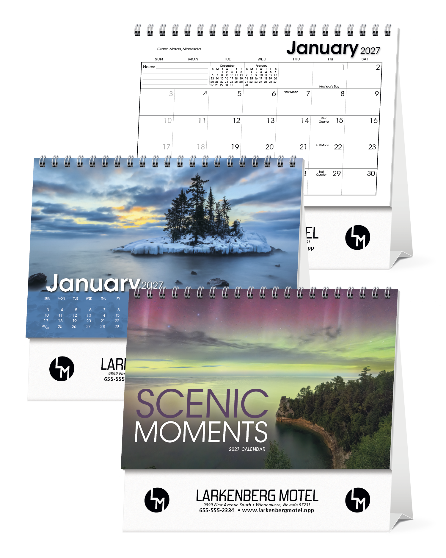 Triumph® Calendars Scenic Moments Large Desk Calendar 28