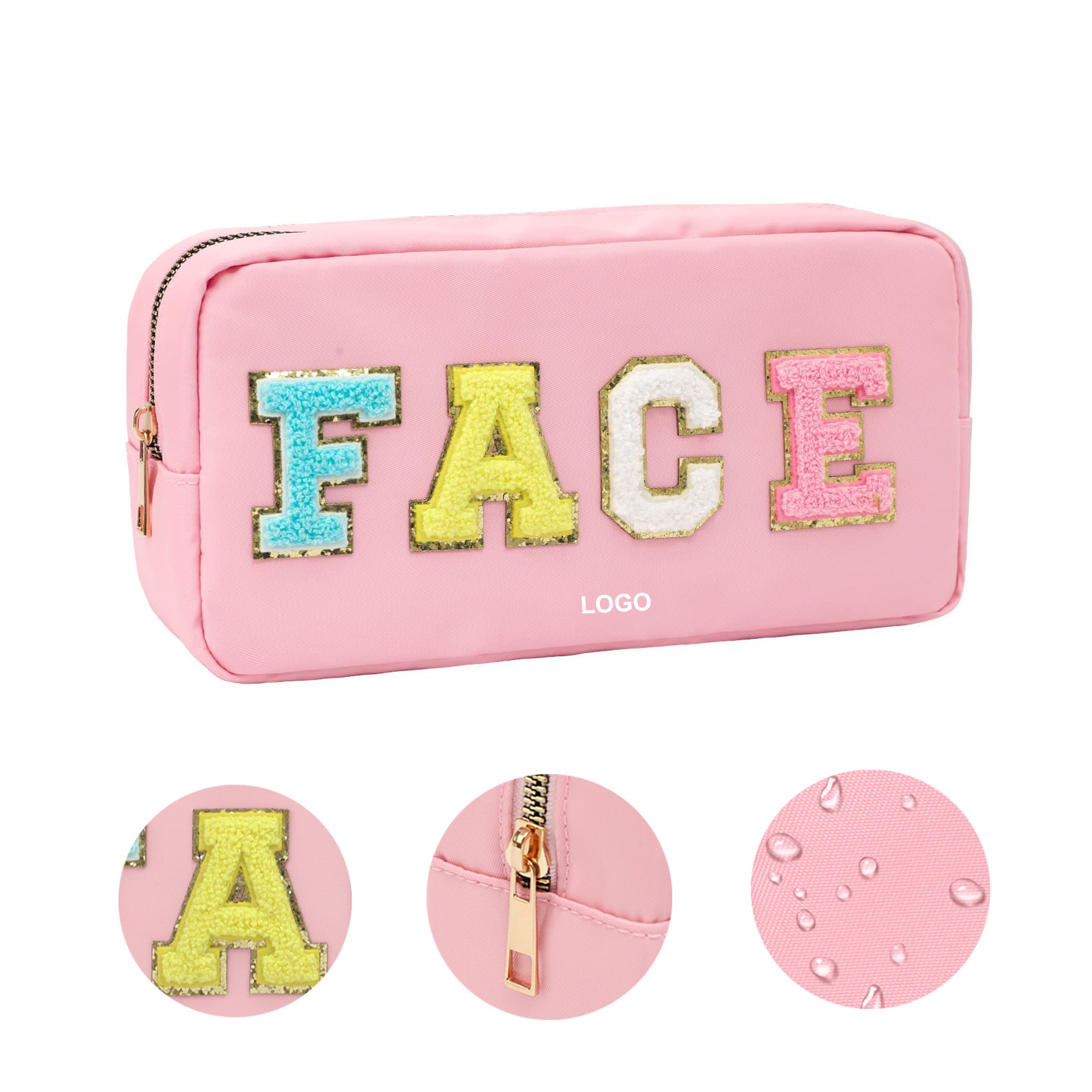 Chenille Letter Cosmetic Pouch (direct import) 2