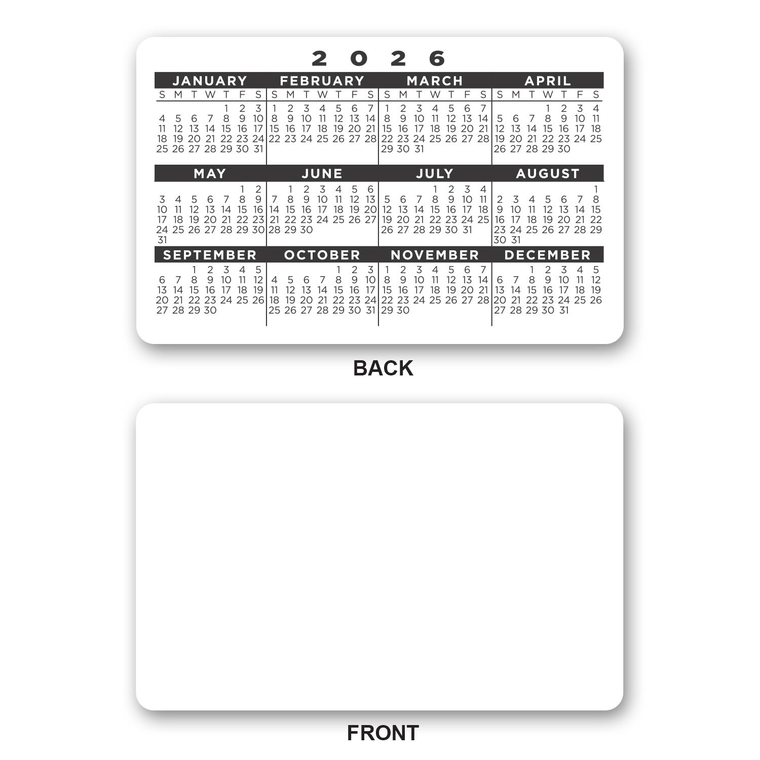 Plastic Wallet Card - 10 mil 1