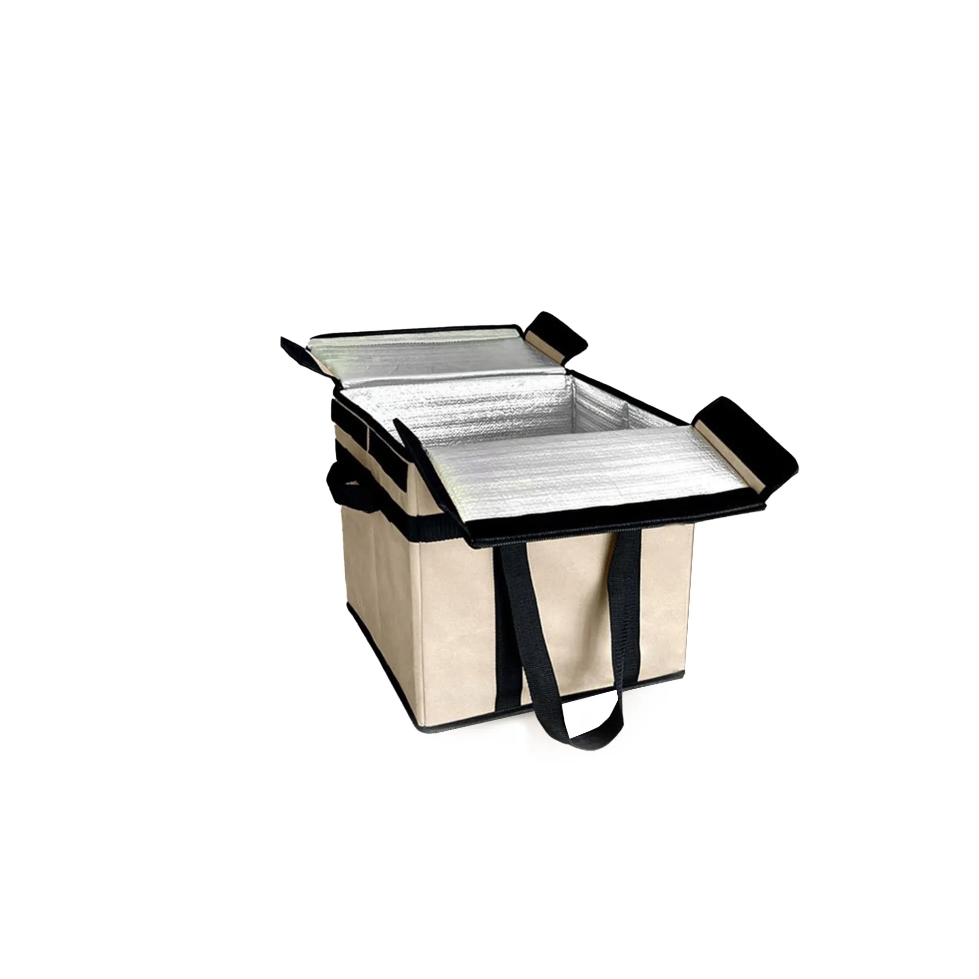 Collapsible Reuseable Insulated Grocery Bags 13"x13"11" 2