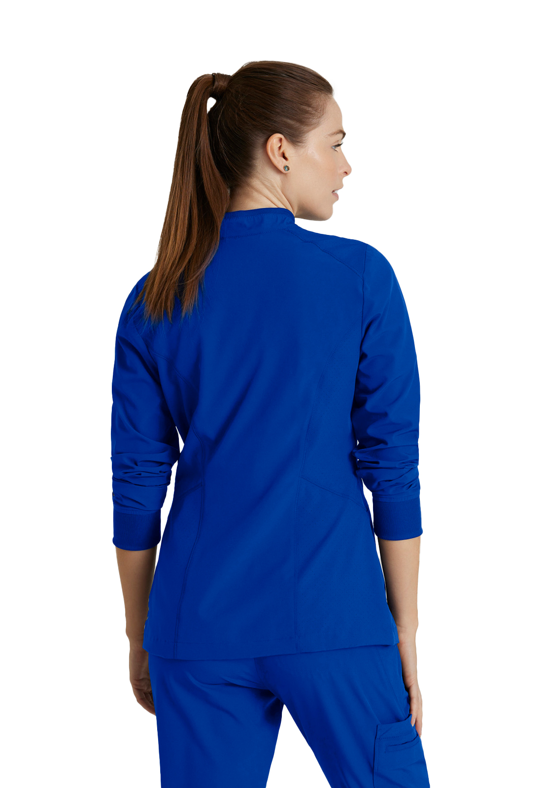Barco One - Women's Four-Pocket Zip-Up Venture Warm-Up Scrub Jacket 13
