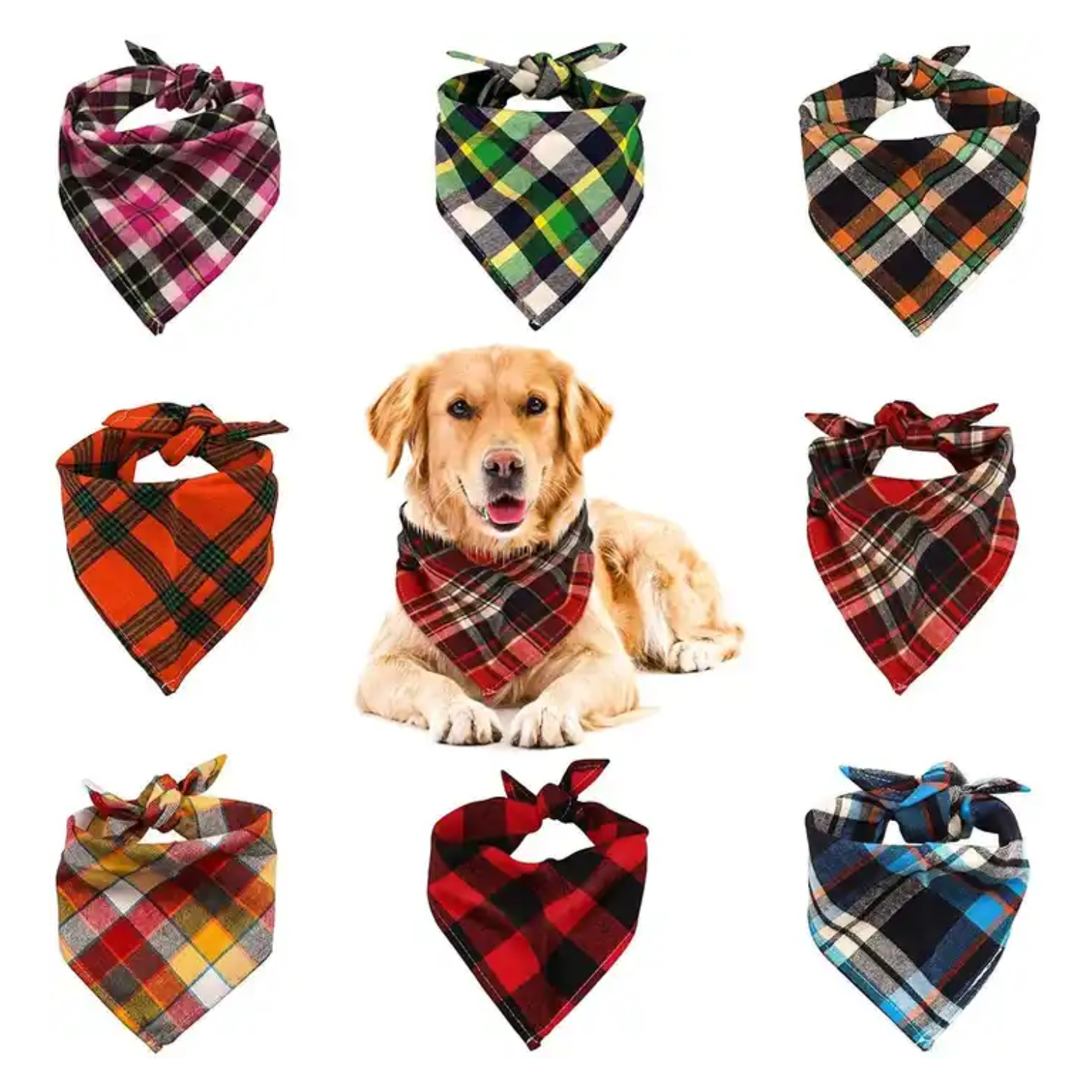 Triangle Elastic Cotton Pet Bandana 3