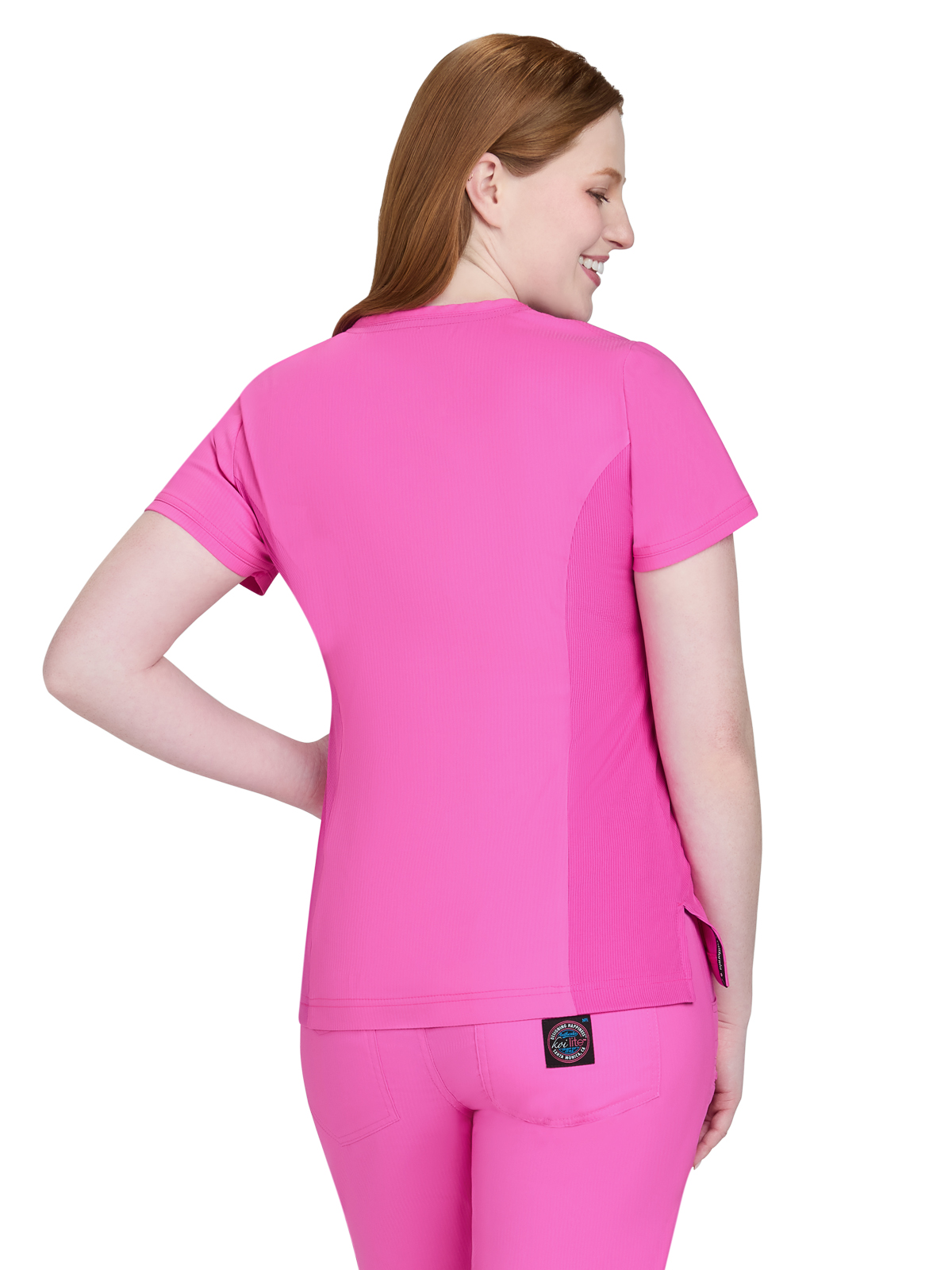 koi - Lite - Women's Three-Pocket Mock-Wrap Philosophy Top 67