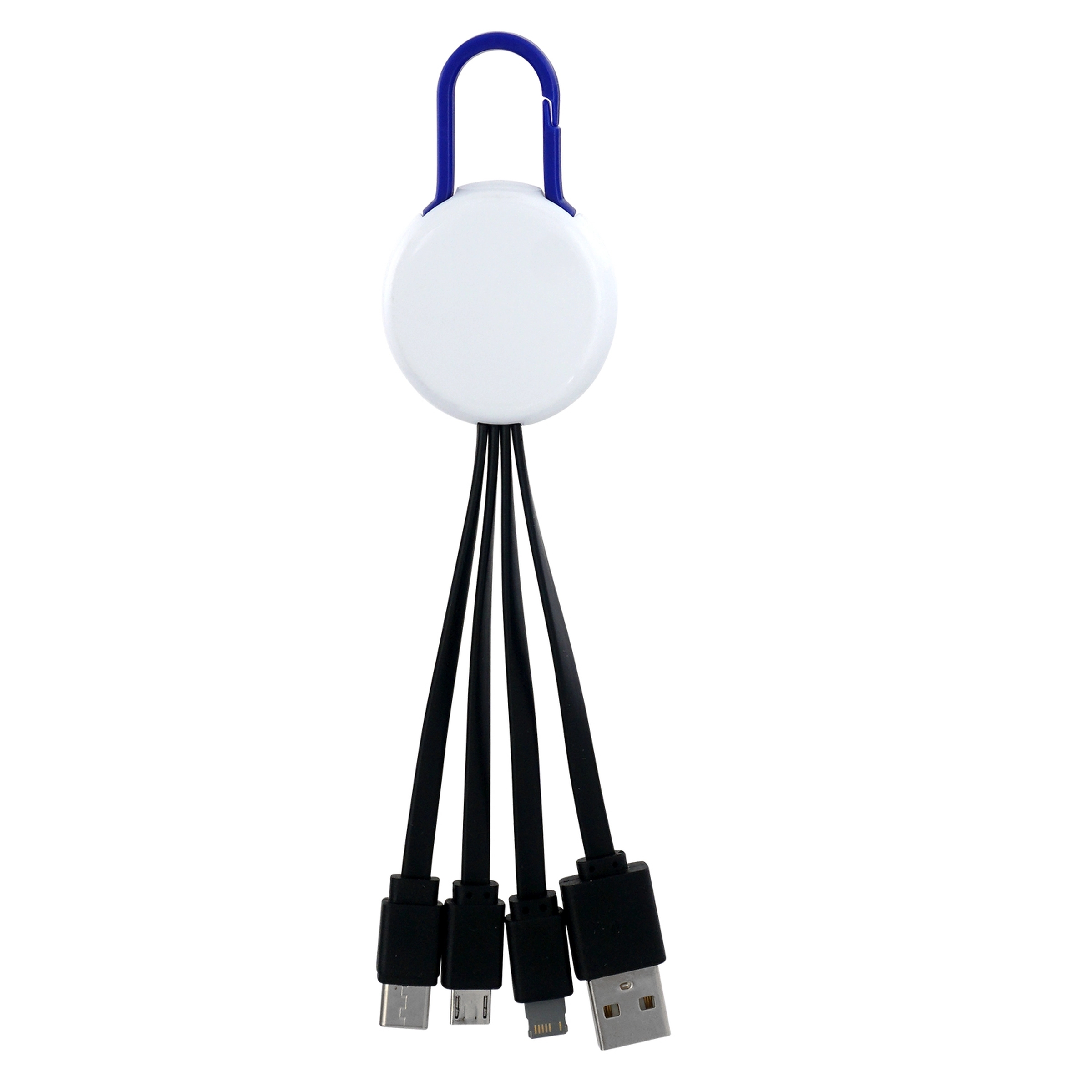 WHITE COLORFUL CLIP 3 IN 1 CHARGING CABLE 14
