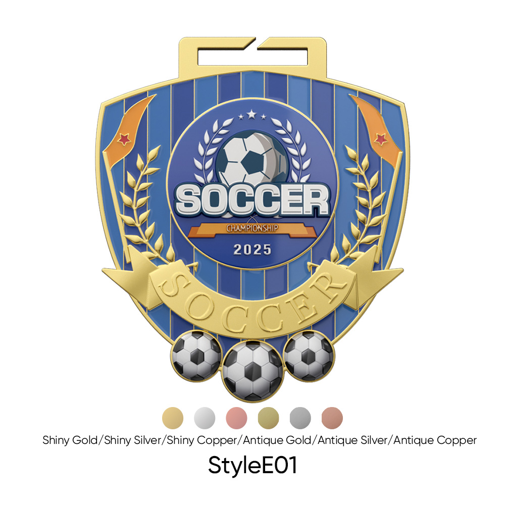 2" UV Printed Soccer Medals 22