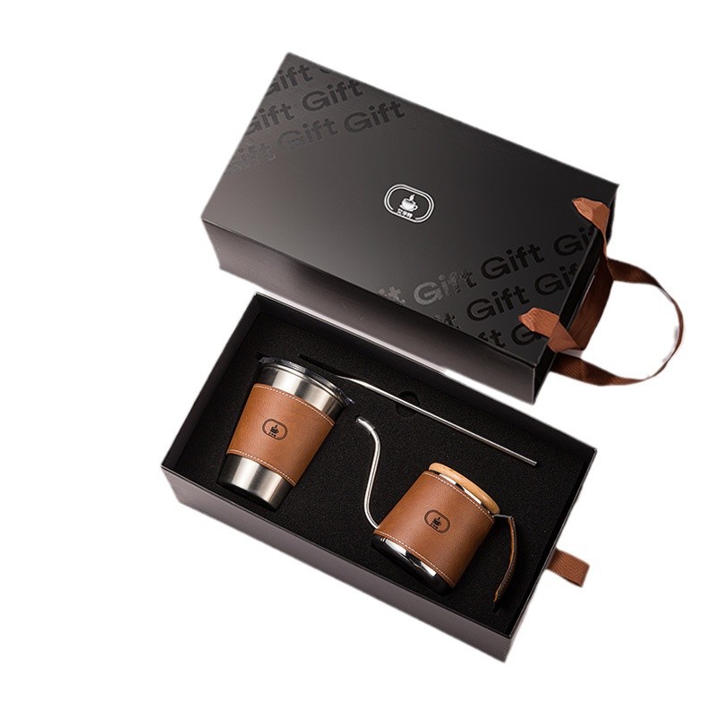 Hand Brewer Coffee Maker Set Stainless Steel Insulated Cup 3