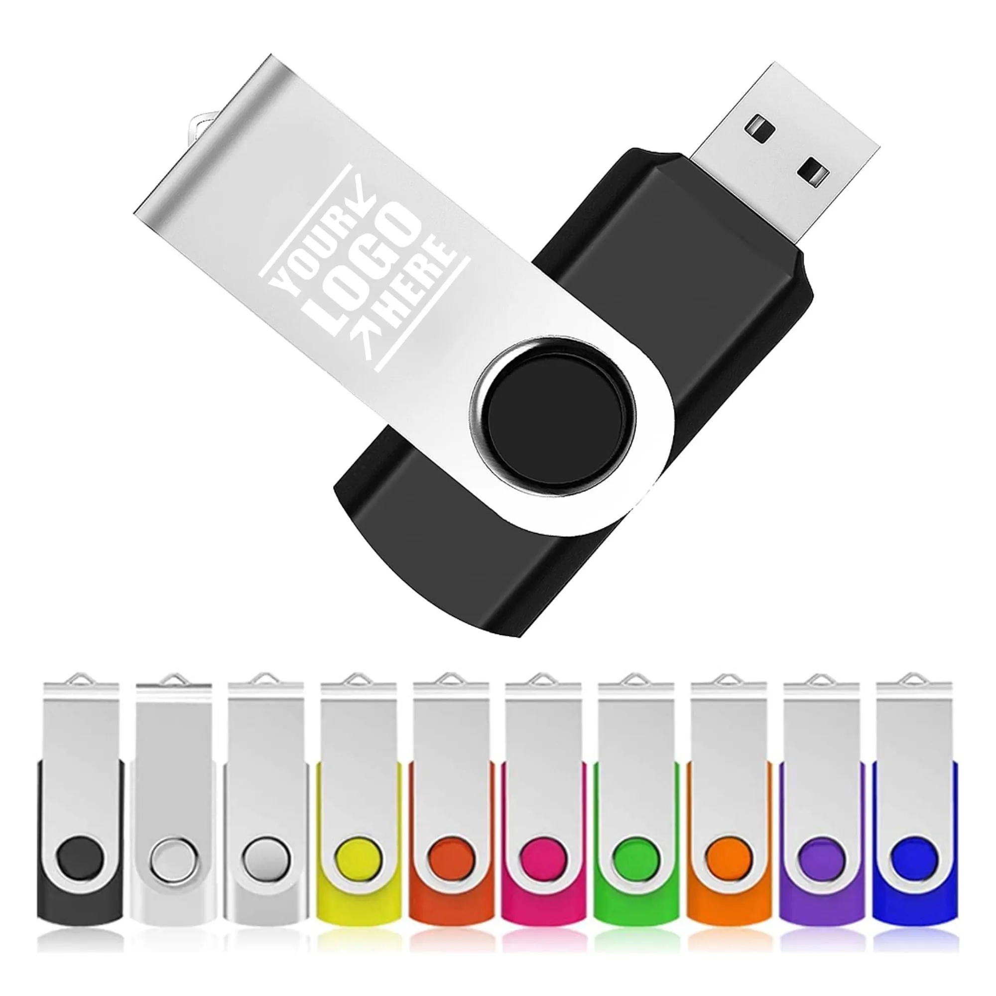 1 GB Swivel Flash Drive MOQ 50pcs 1