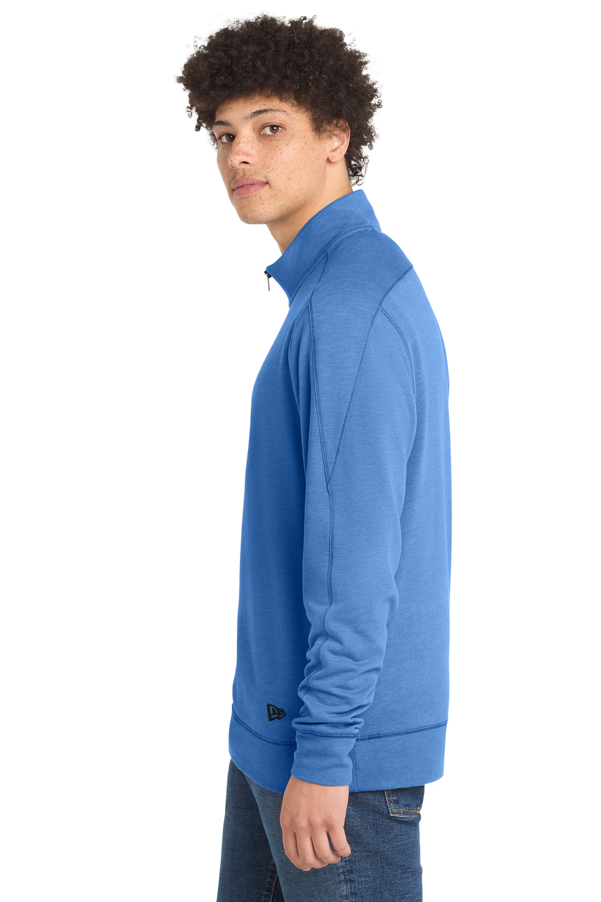 New Era Tri-Blend Fleece 1/4-Zip Pullover. NEA512, custom hoodie or sweatshirt with logo imprint 19