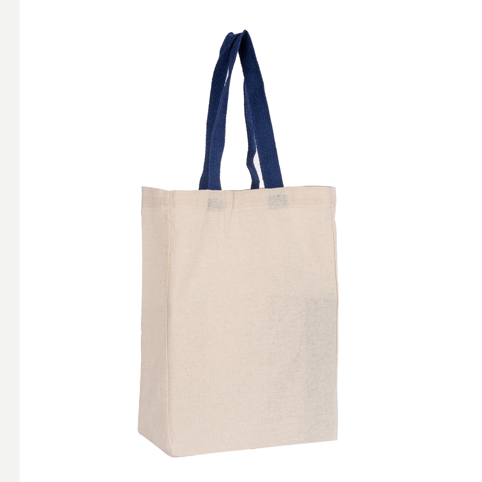 Natural Cotton Canvas Grocery Tote Bag, custom tote bag with logo imprint 1