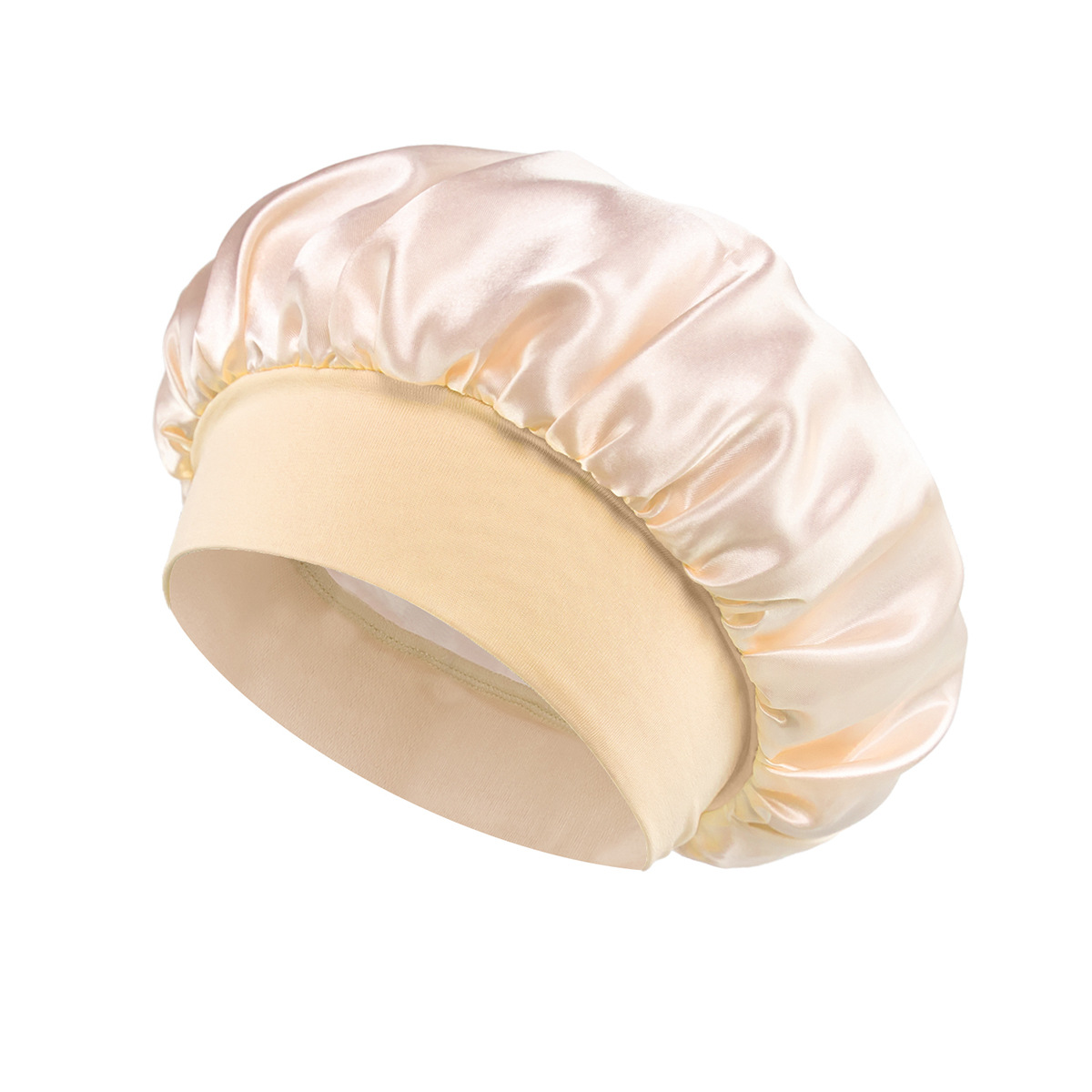 Silk Satin Sleep Hair Bonnet w/ Wide Edge for Women 3