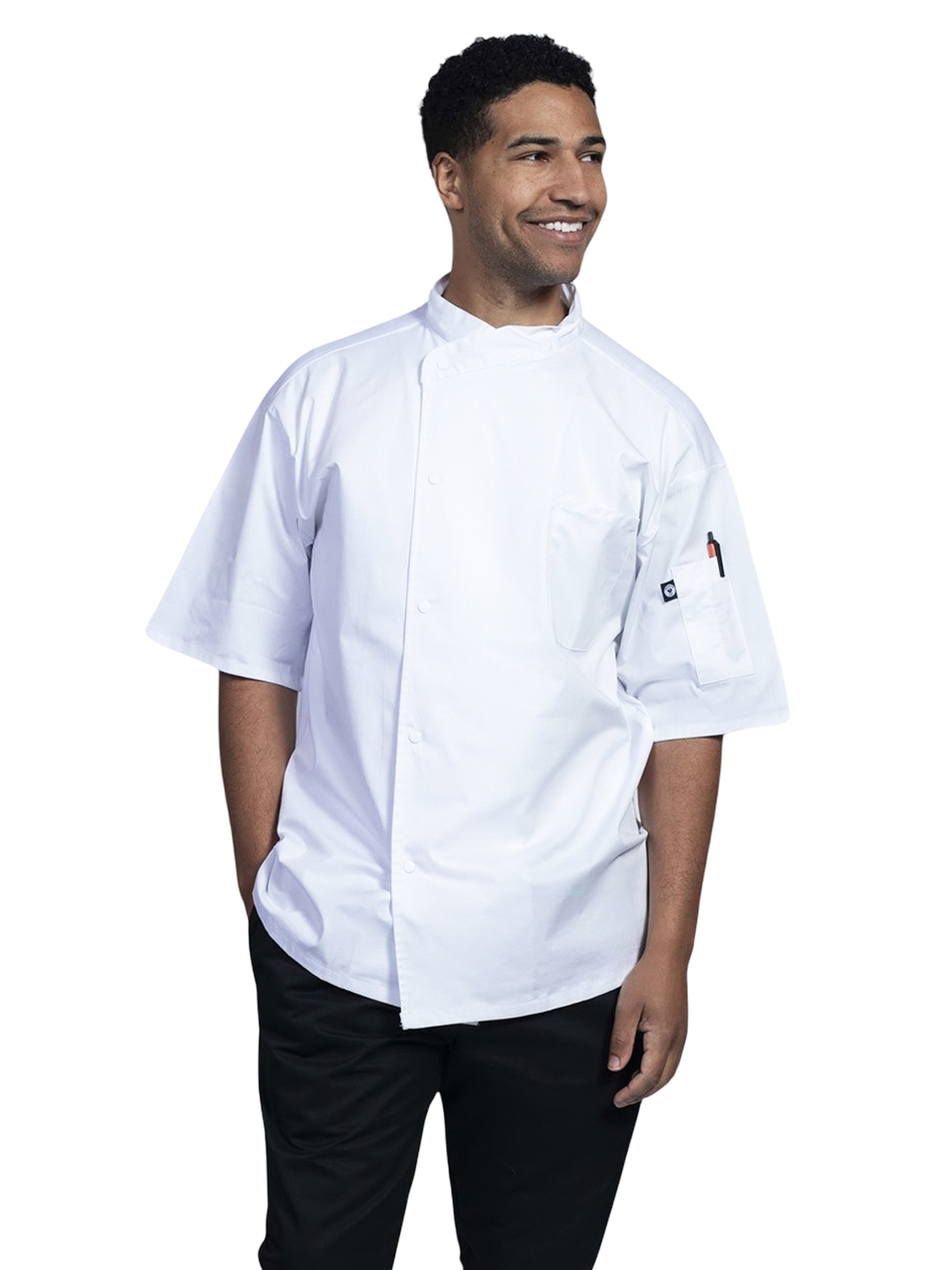 Uncommon Chef - Lycra - Unisex 2-Pocket Luca Chef Coat