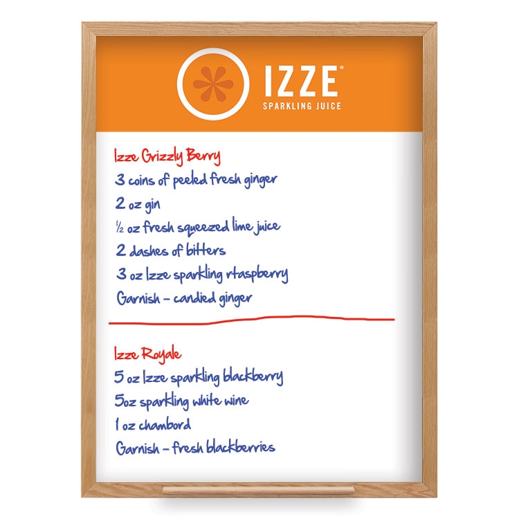 Wall Oak Frame Wet-Erase Board with Tray 36"w x 48"h