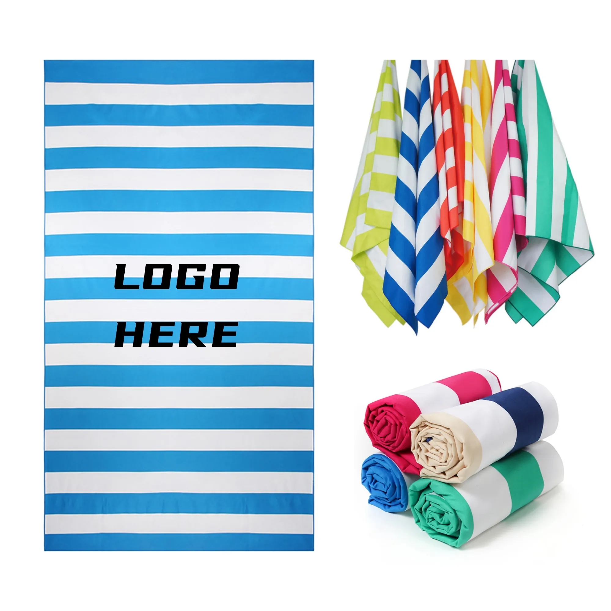 Soft Oversized Stripe Beach Towel
