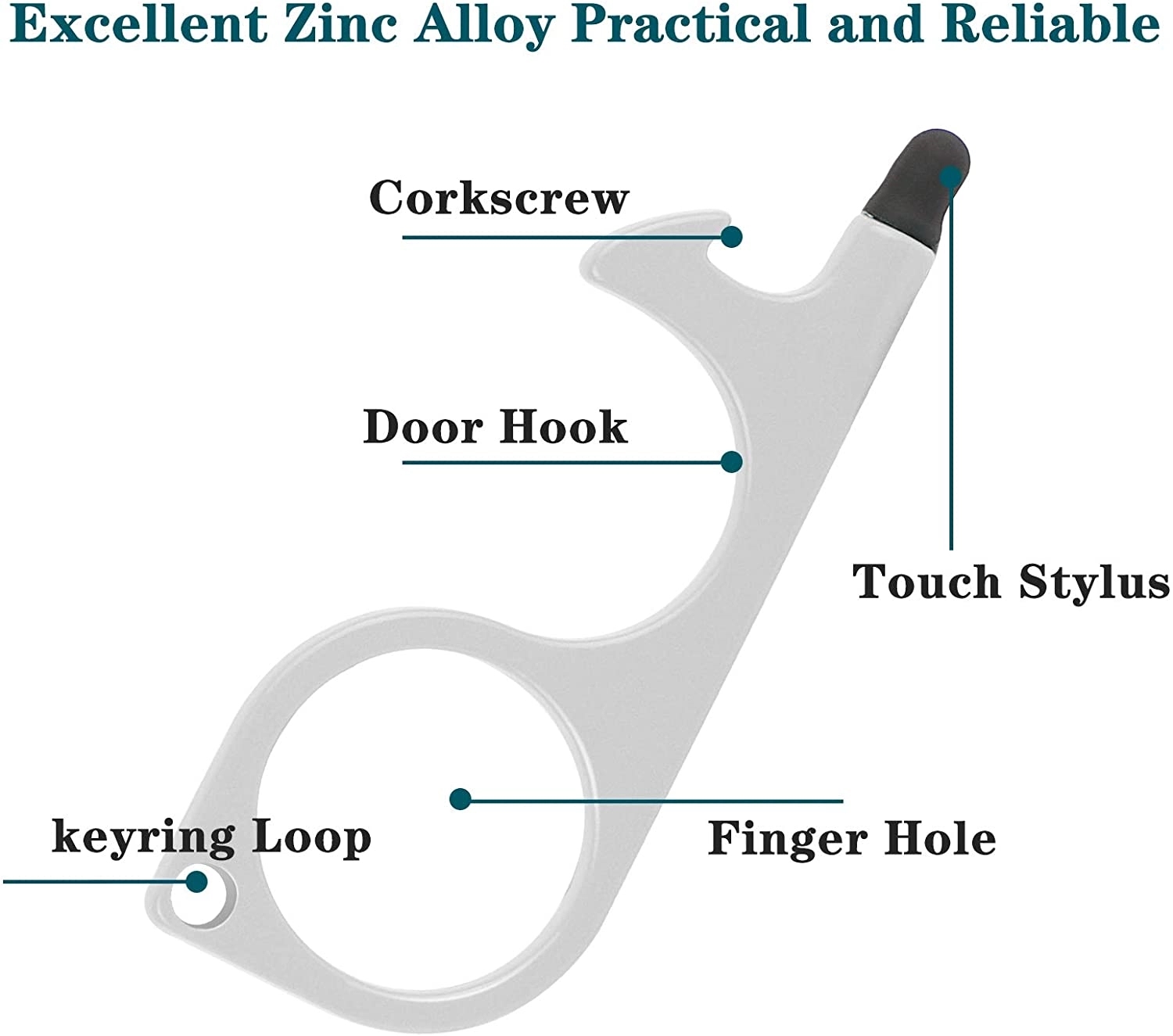 No Touch Door Opener Key Chain 2