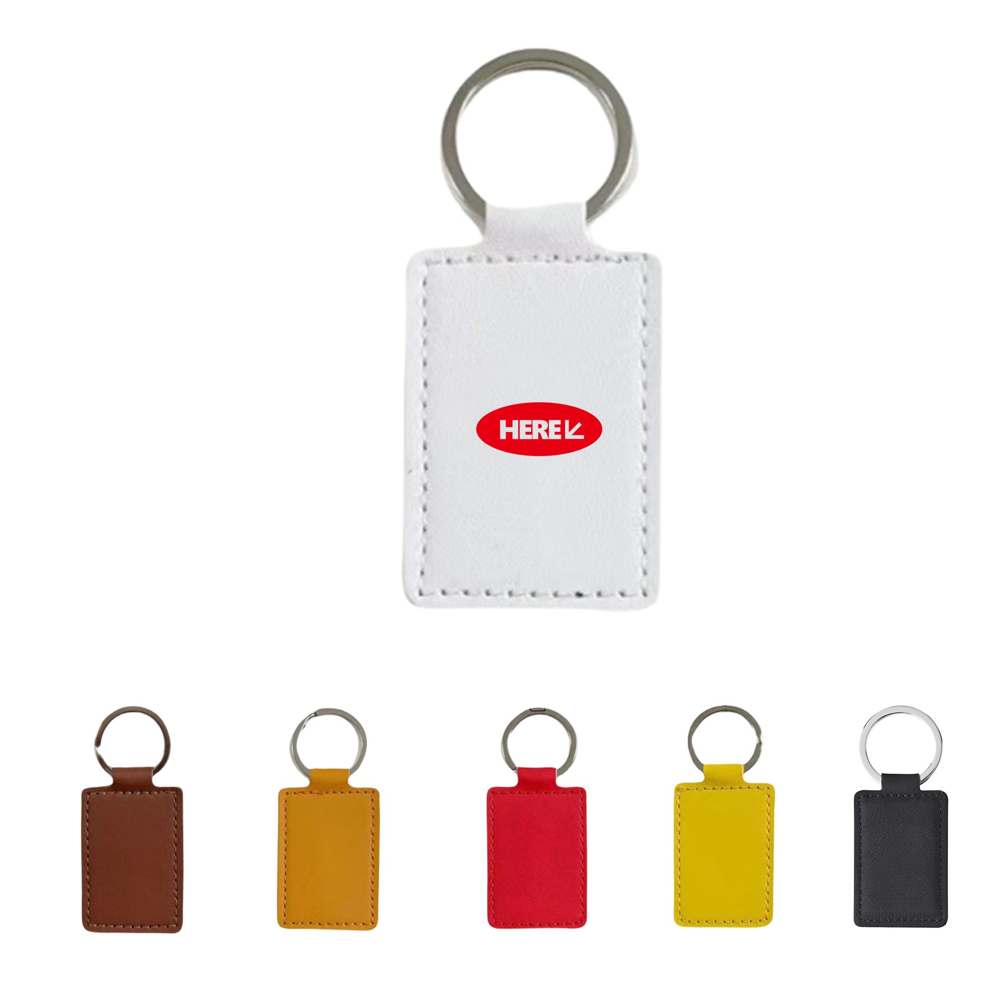 MOQ50 Leatherette Executive Keychain Tag 3