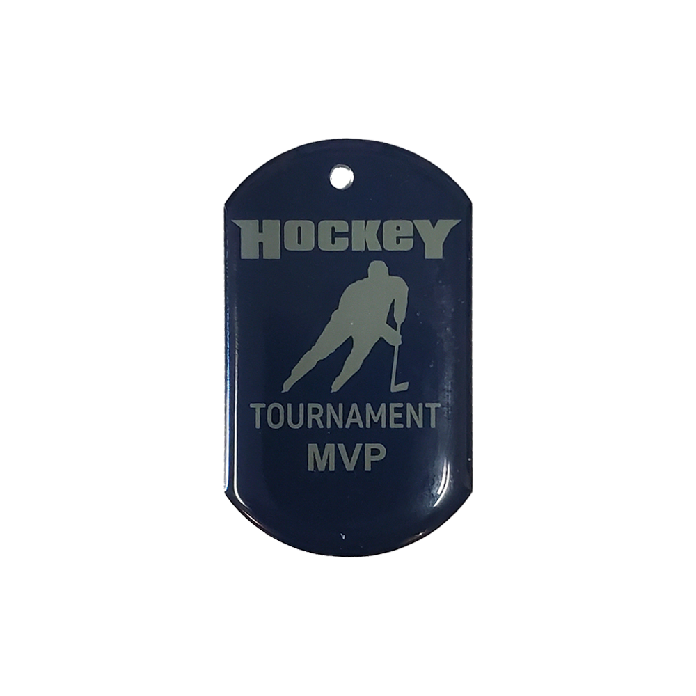 Dog Tag pendant with hole and no attachment (Single Sided) 4