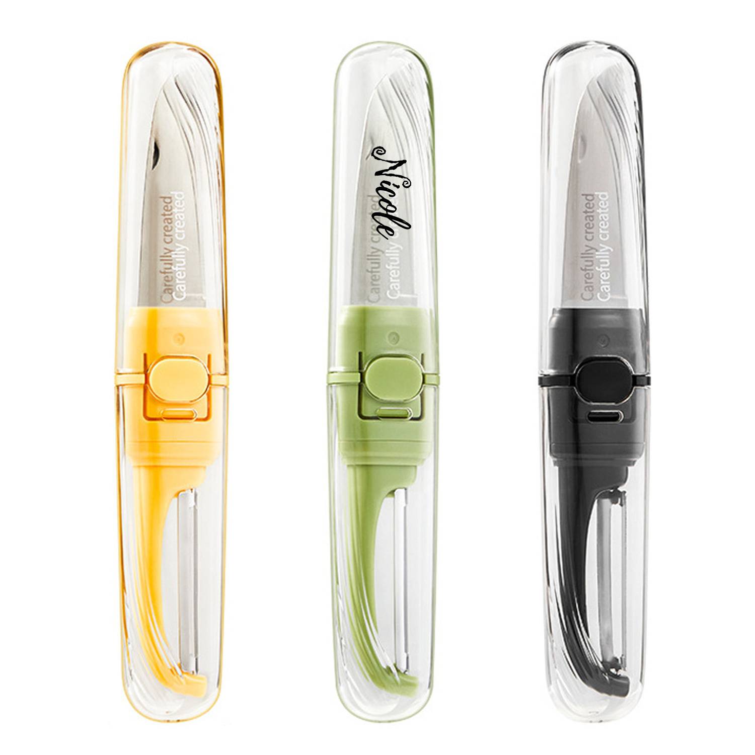 Paring Fruit Scraper Knife, custom kitchen gadget with logo imprint 7
