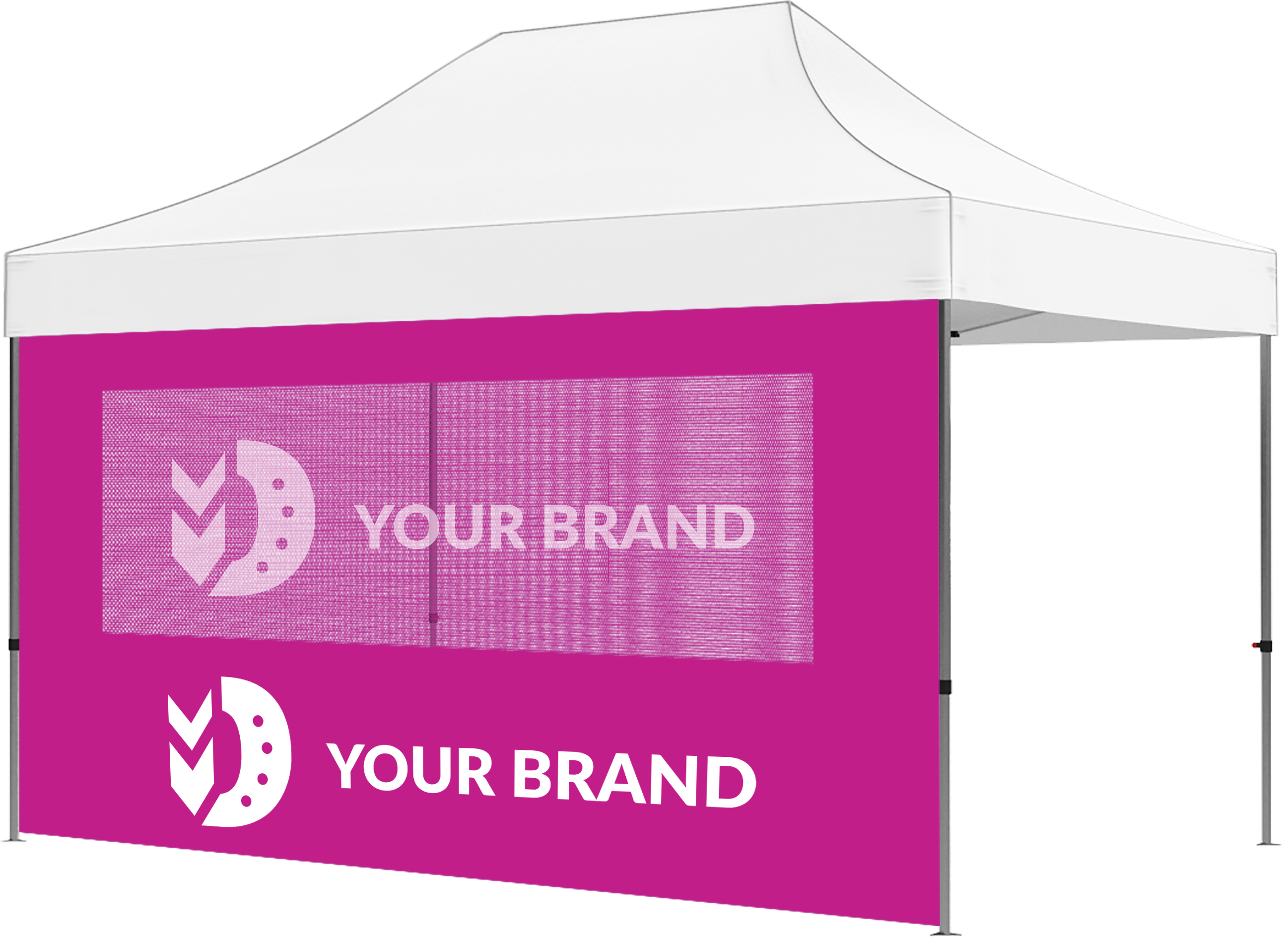15ft Full Tent Wall Only - 2 Side Imprint w/Single Polyester Window 2