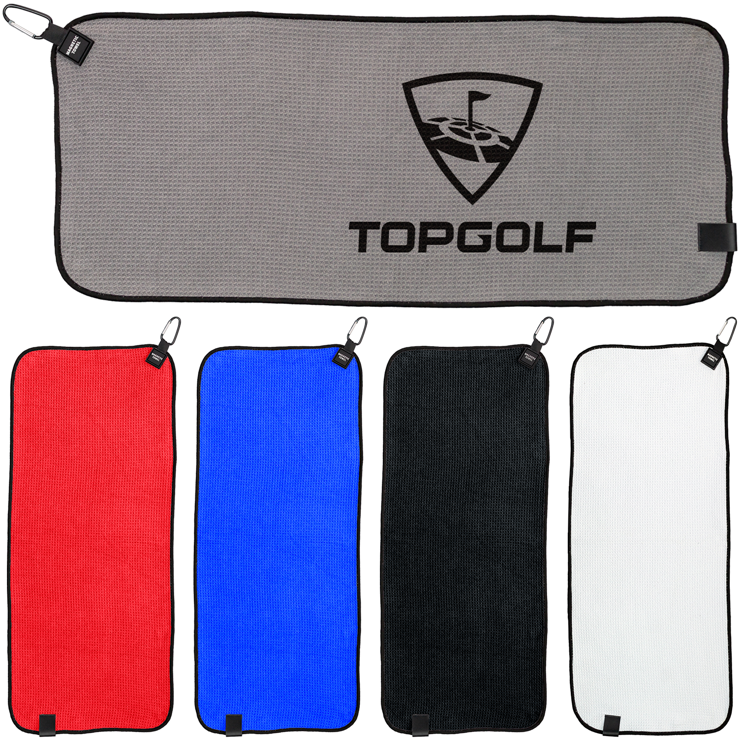 Maggy 28" X 12" Magnetic Waffle Golf Towel 1