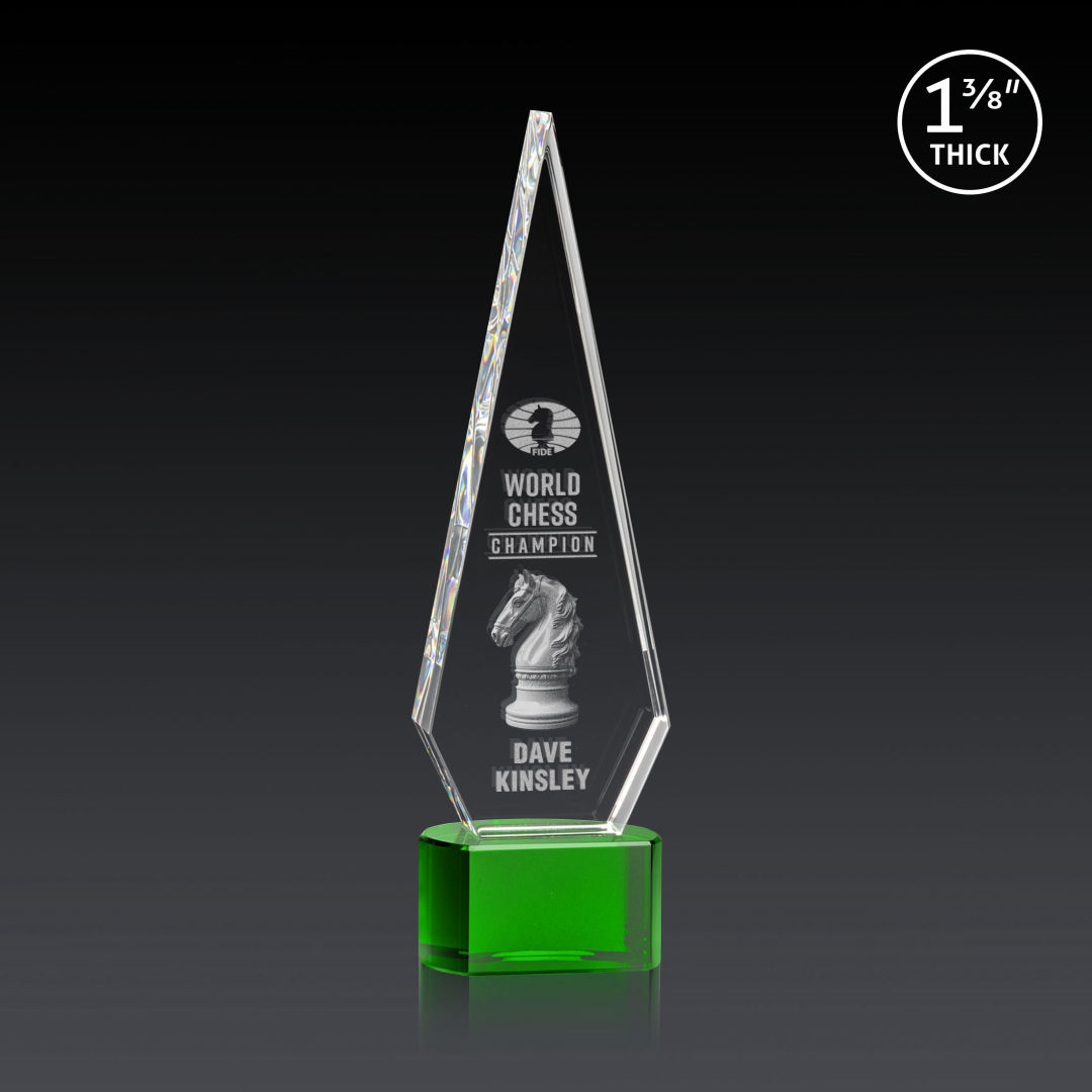 Springfield 3D Award on Paragon Base - Green 10