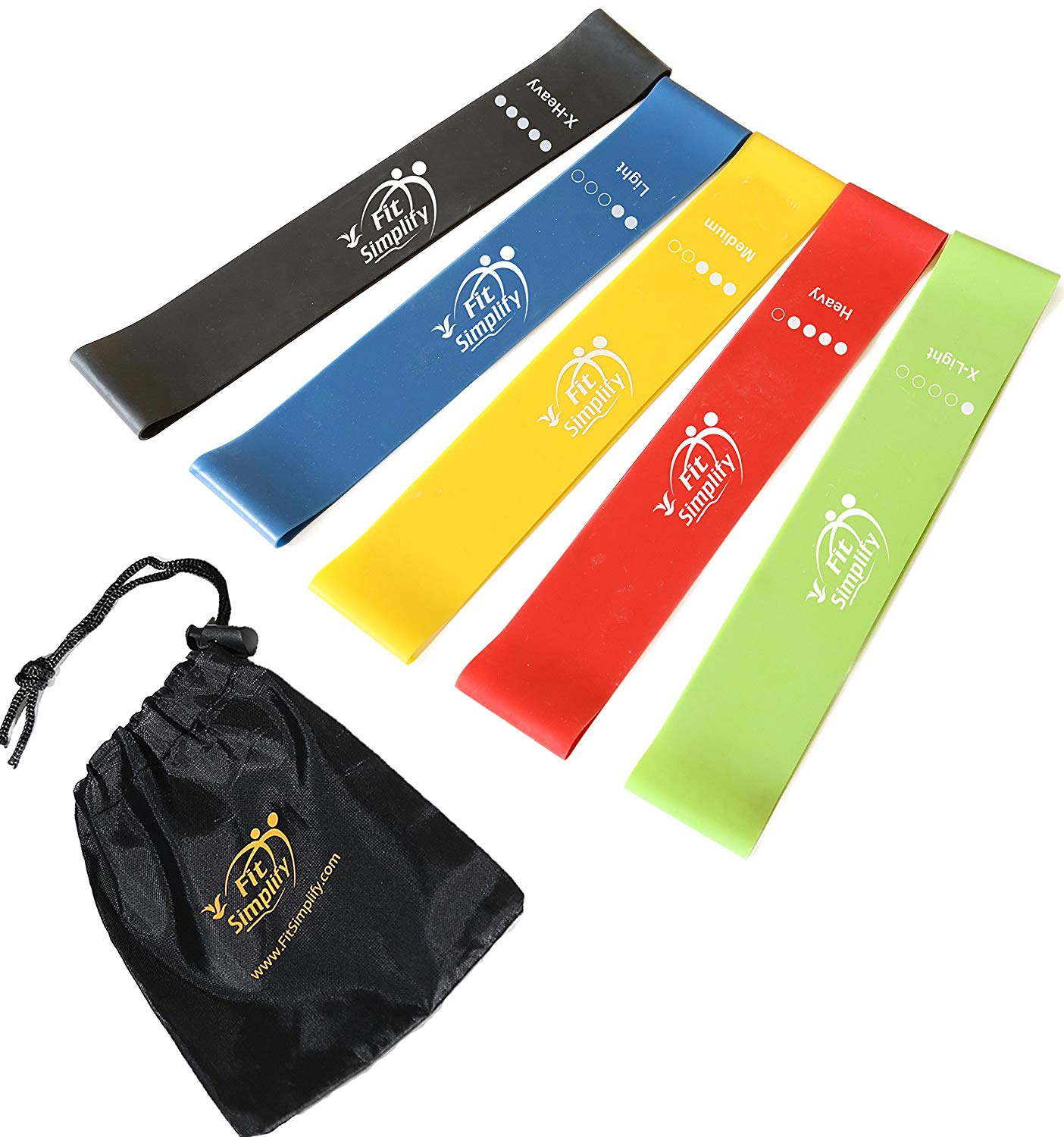 5 in 1 Exercise Loop Latex Elastic Resistance Band Set 3