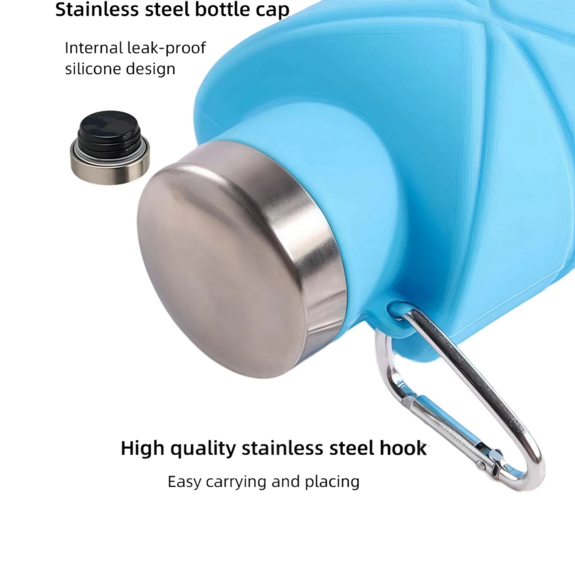 23oz Eco-Friendly Collapsible Water Bottle 6