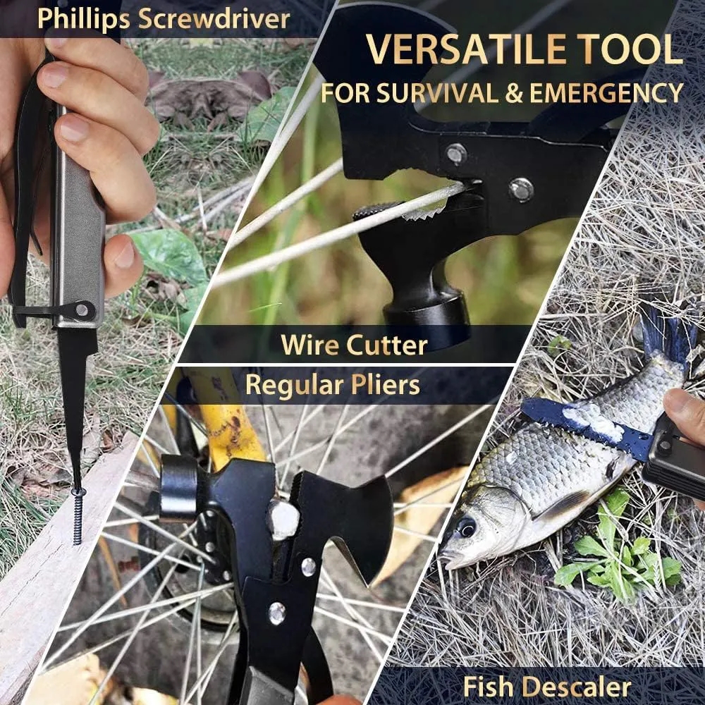 Custom Multitool Hatchet Camping Axe Hammer Saw Screwdrivers 2