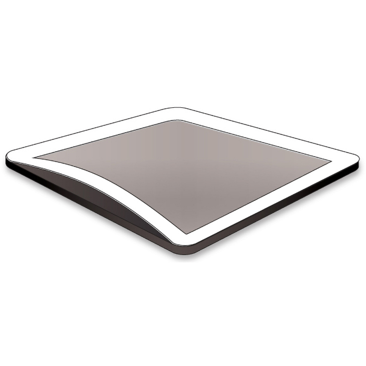 1/8" Insert Counter Mats 14" x 19" Clear Lexan Top, Rubber Back, Full Colour 1