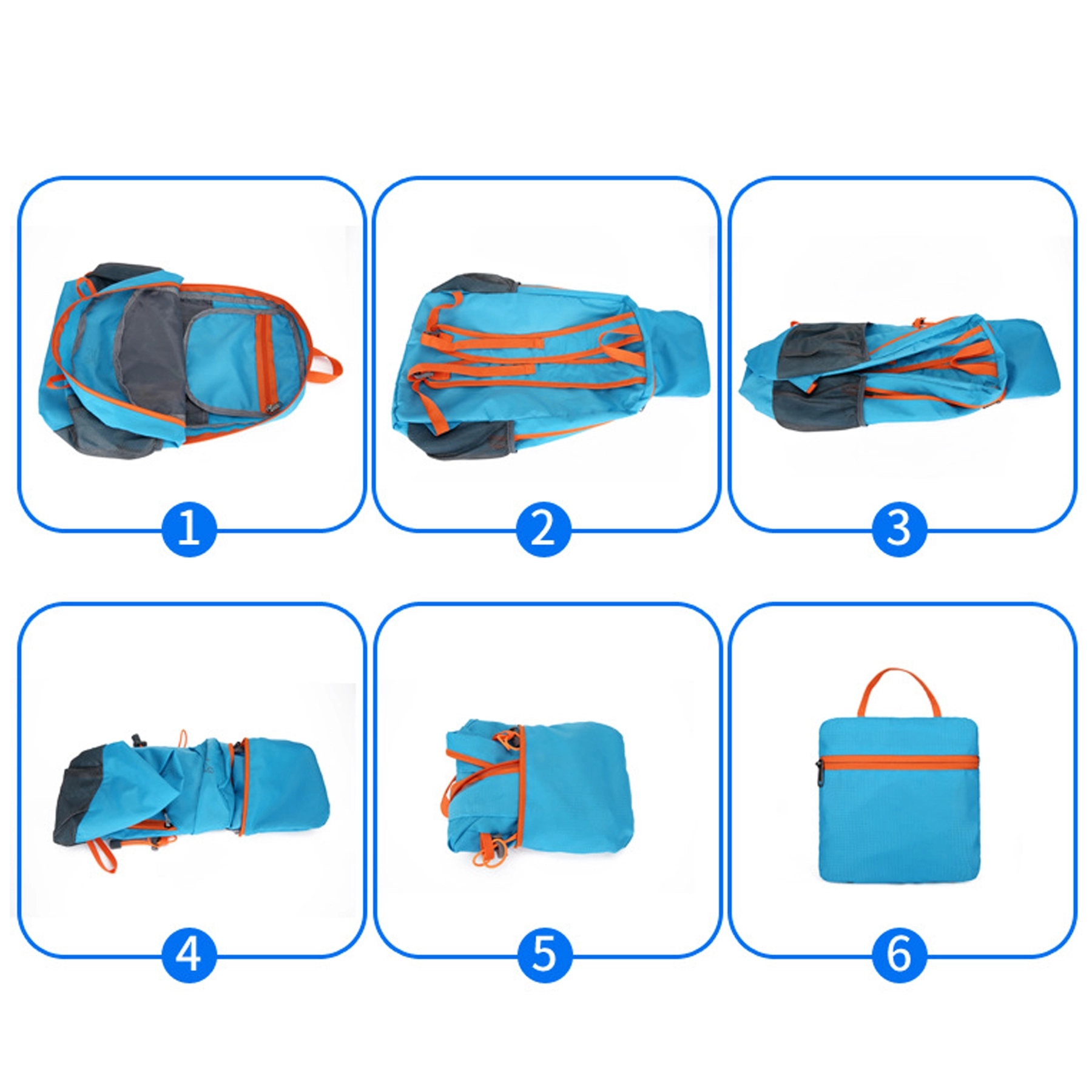 Folding travel backpack 4