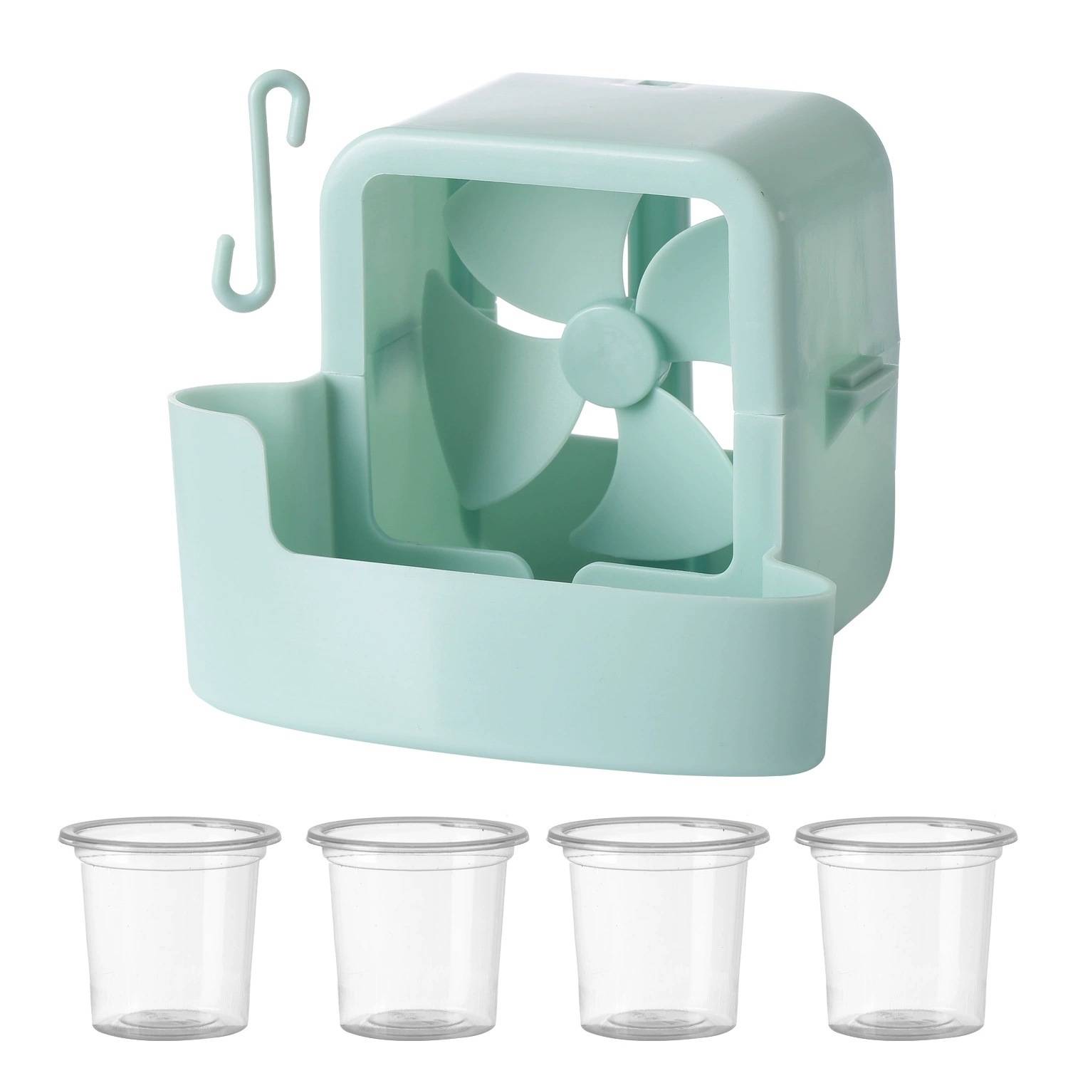 Portable Hanging Fan Cooler w/ 4 Ice Holders 4