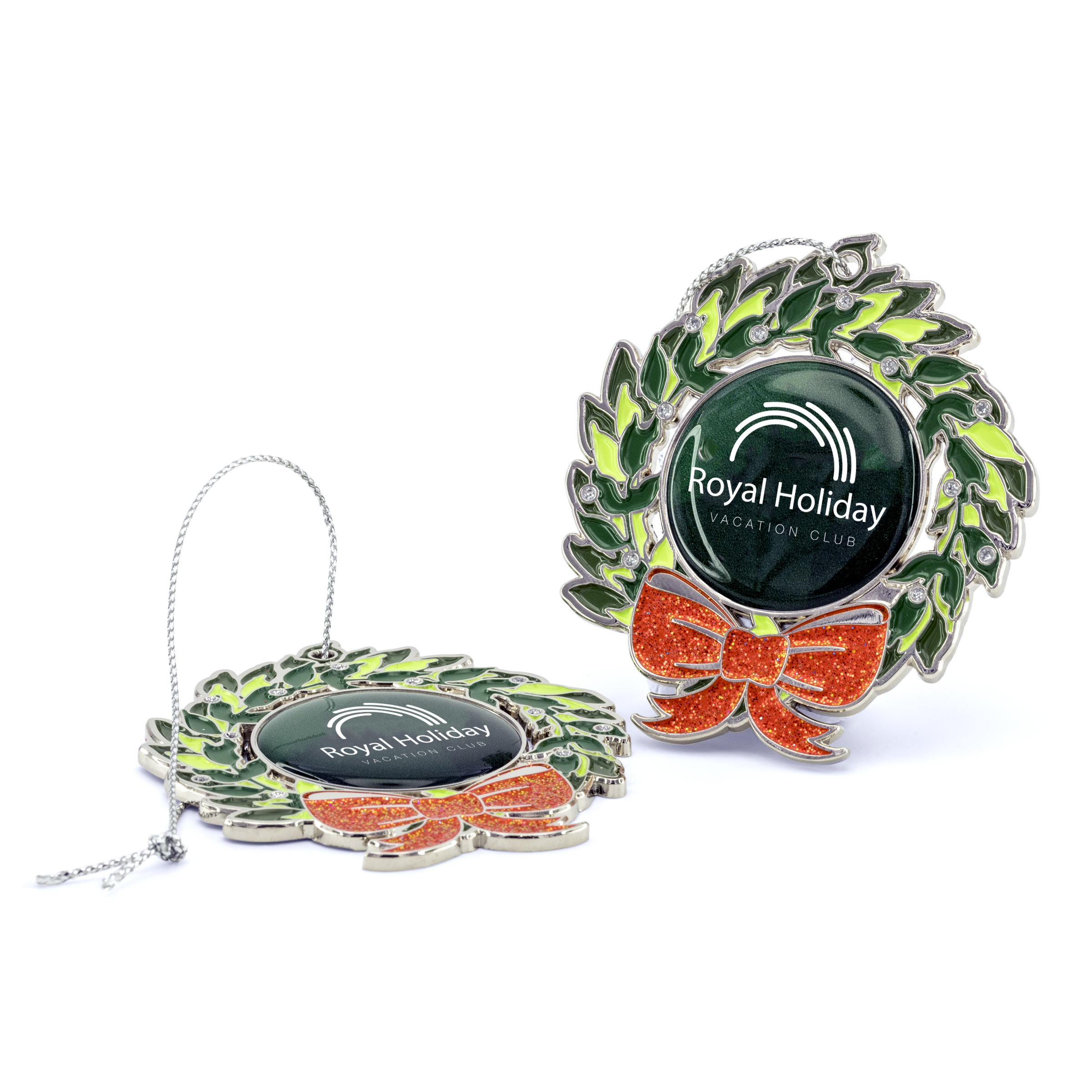 Glitter Wreath Holiday Ornament 4