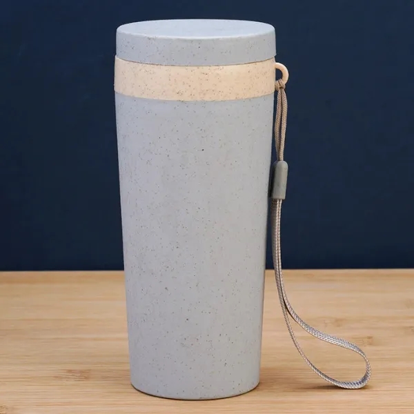 Eco-Friendly Wheat Straw Loop-Seal Travel Cup 5