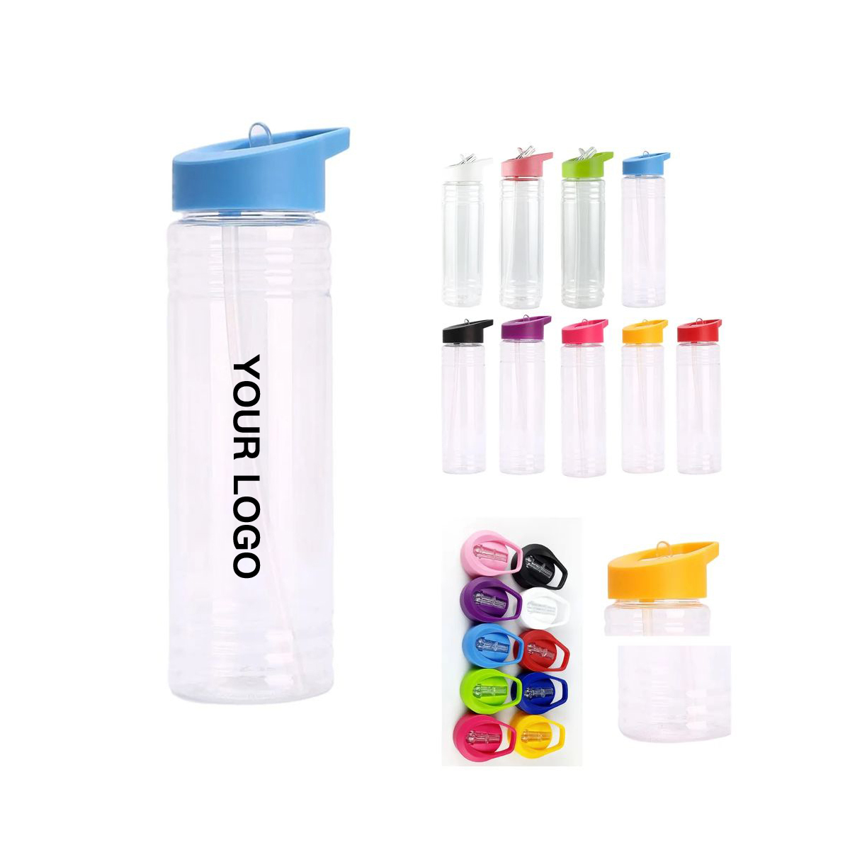 Push Straw Plastic Sports Drinking Cup 2