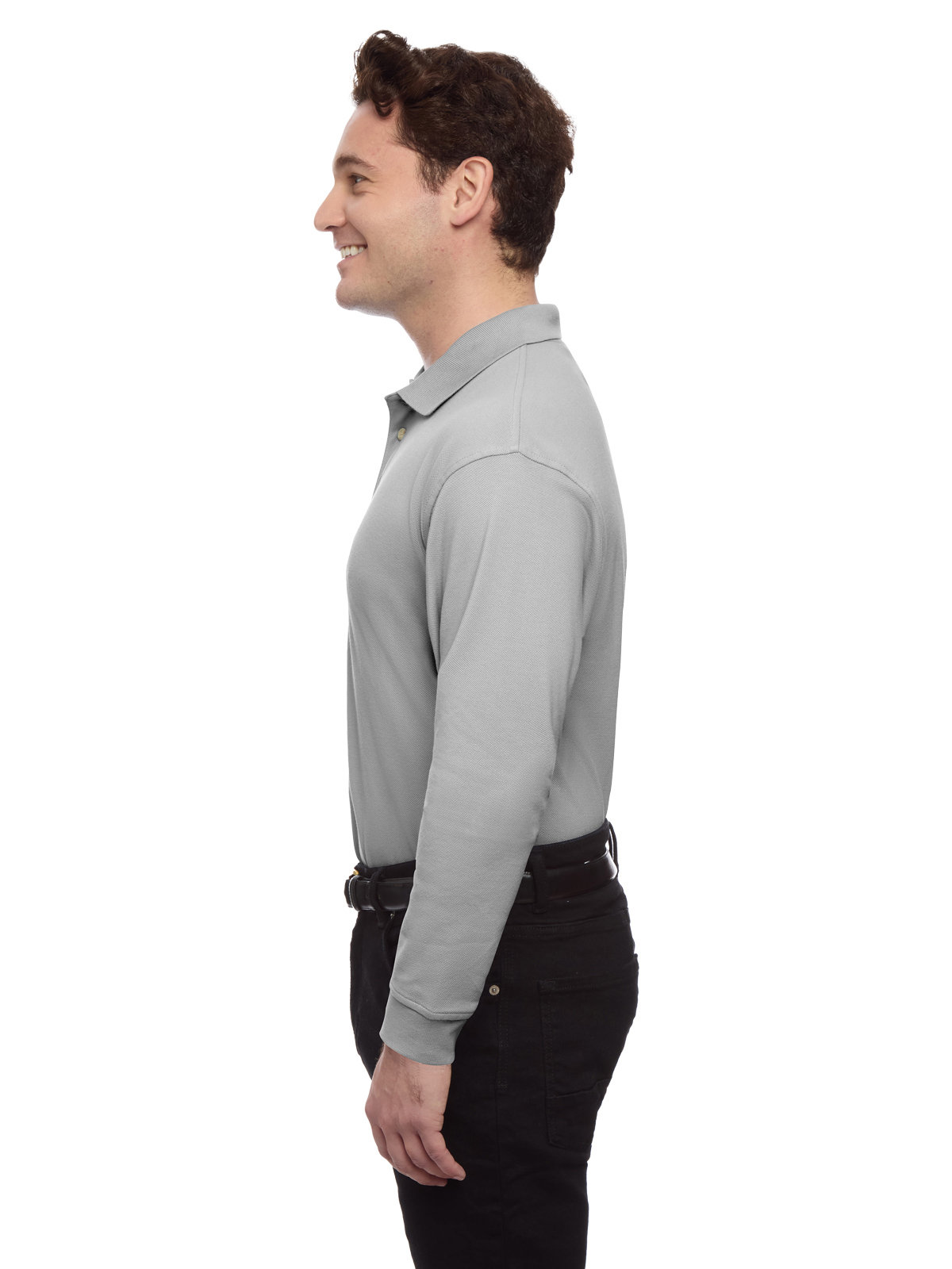 Blue Generation - Men's Pocketless Superblend Long Sleeve Polo 36