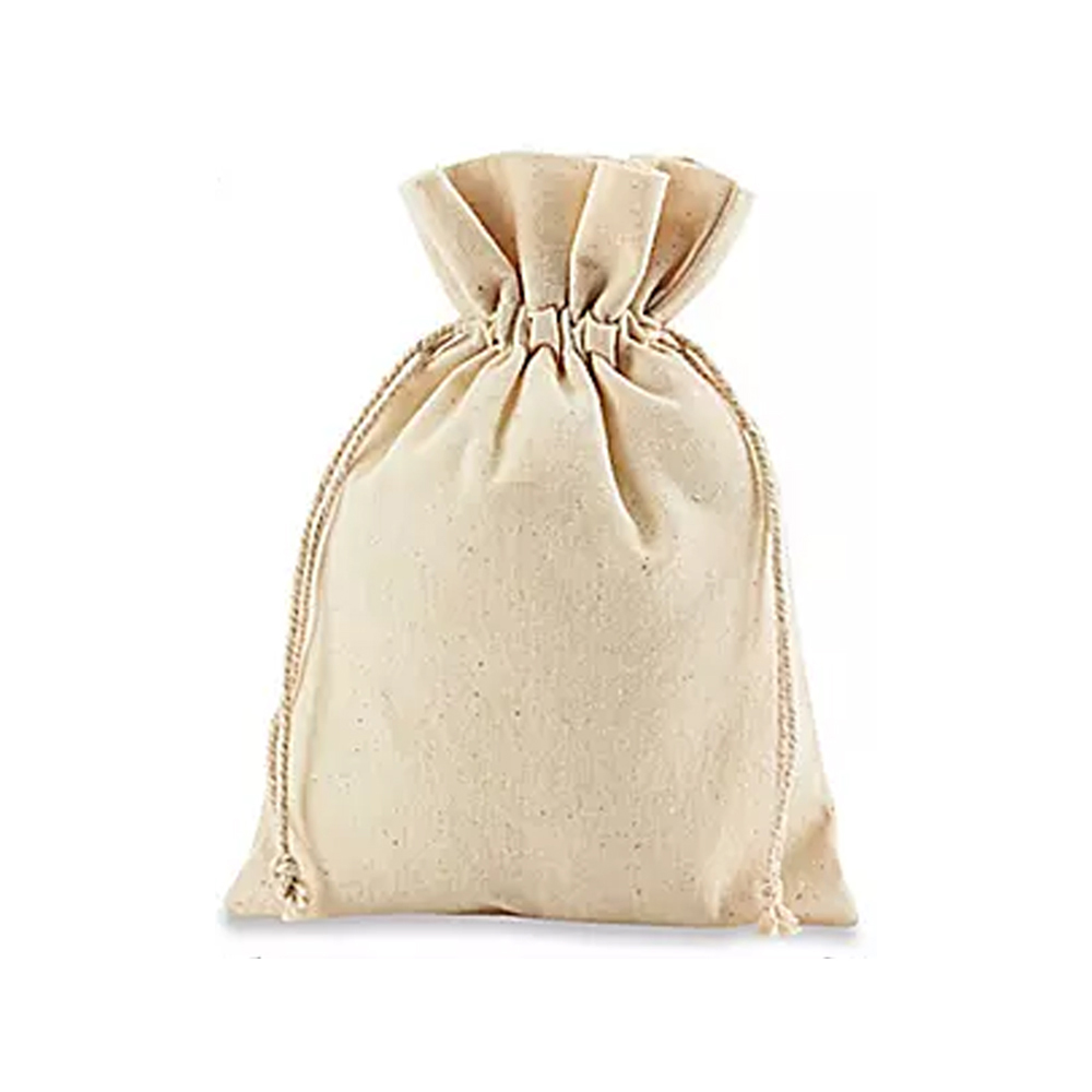5" x 7" Deluxe Natural Cotton Pouch. 4
