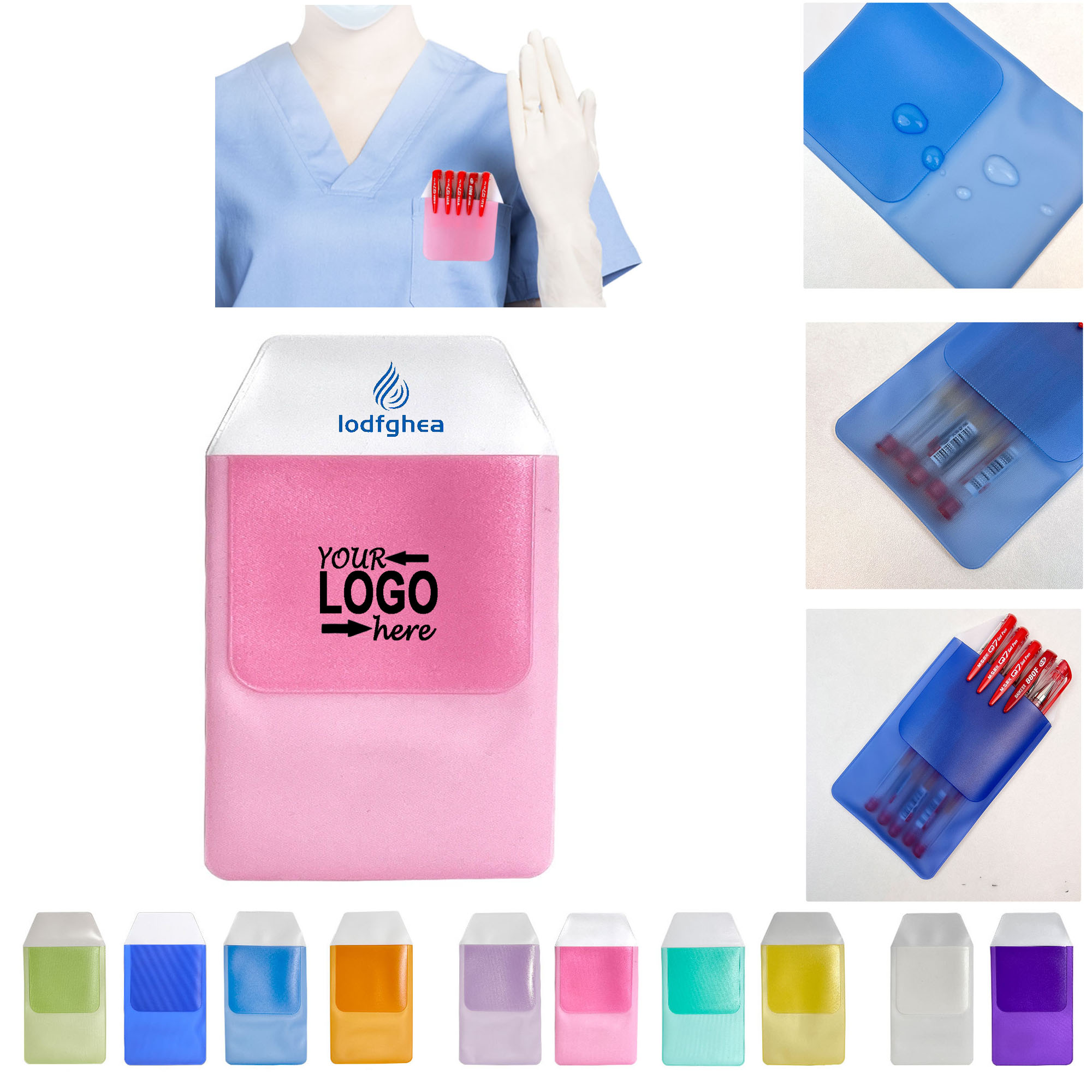 MOQ 20PCS Multicolor Pocket Pen Leak Protector 1