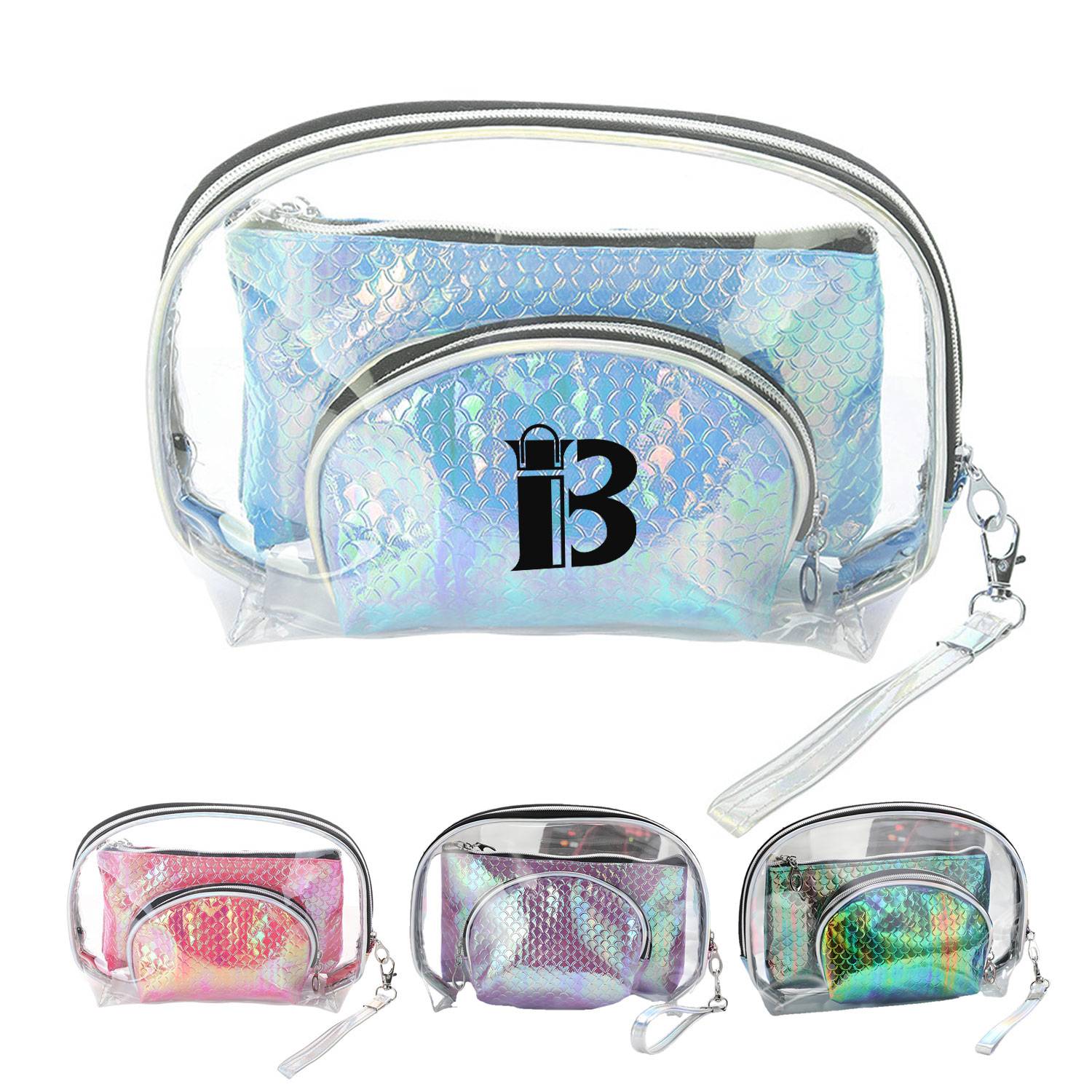 PVC Travel Waterproof Large-Capacity Wash and Makeup Bag 12