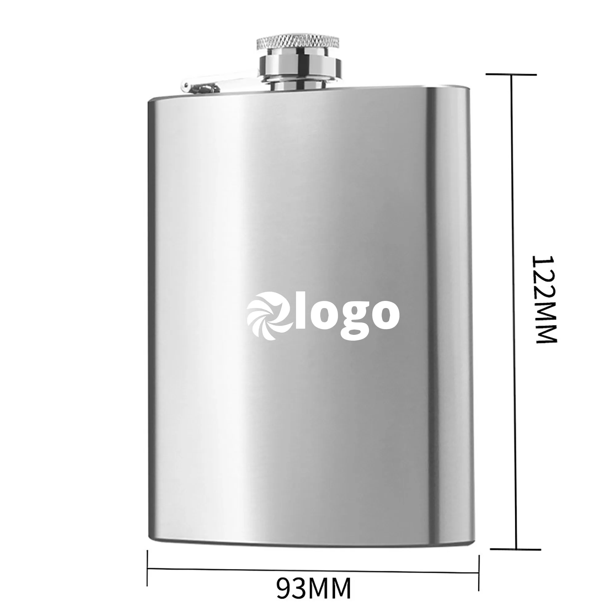 8 oz. 304 Food-Grade Stainless Steel Hip Flask 4