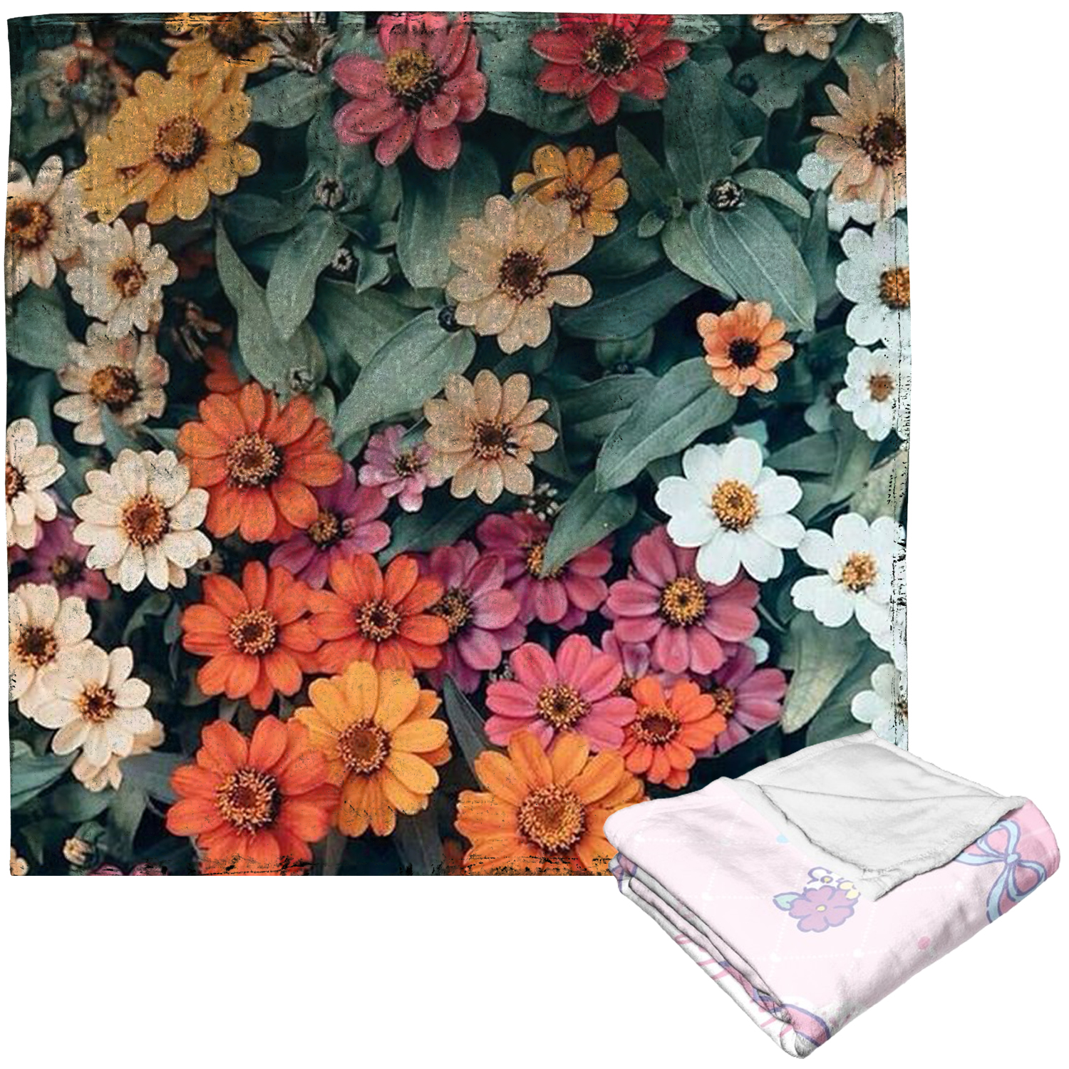 50" x 60" Plush Silk Touch Sublimation Blanket 300 GSM 4