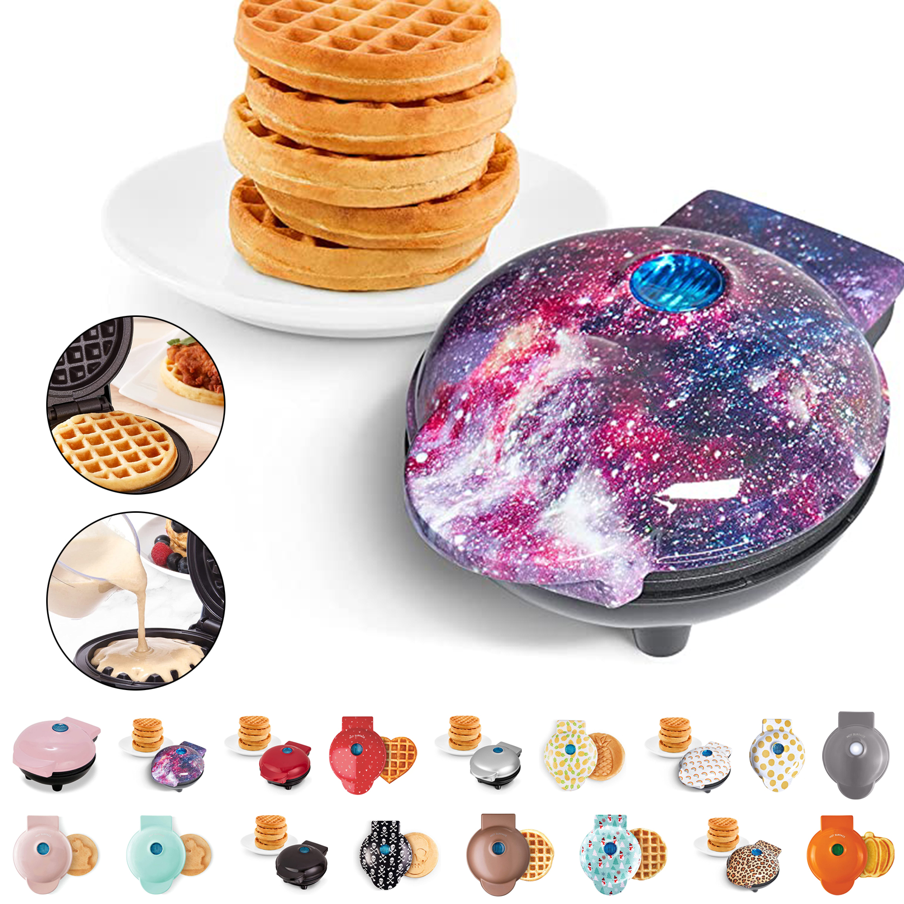 Mini Waffle Maker Machine 1
