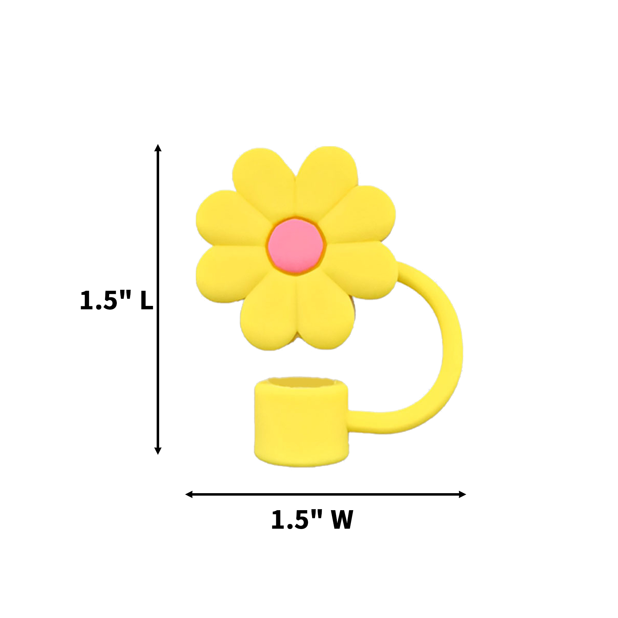 Food Grade Silicone Straw Dust Cap For 7 to 8 Millimeter Tube 1.5" 10