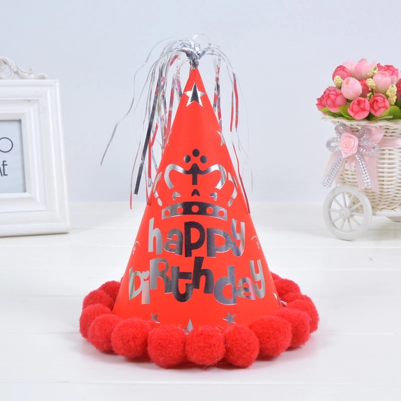 Birthday Party Kids Game Hat & Cake Celebration Decoration 2