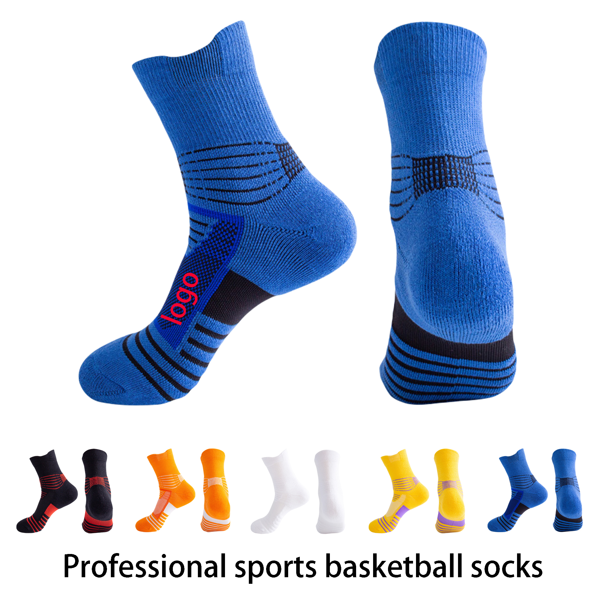 High-Quality Basketball Socks - Comfortable & Durable, Custom Logo Available 1