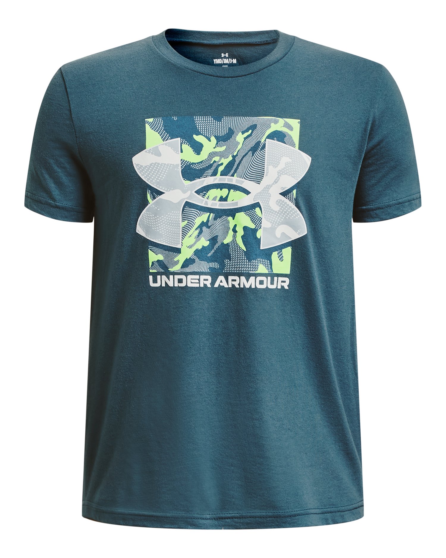 UA Box Logo Camo Boys' Short Sleeve T-Shirt 18