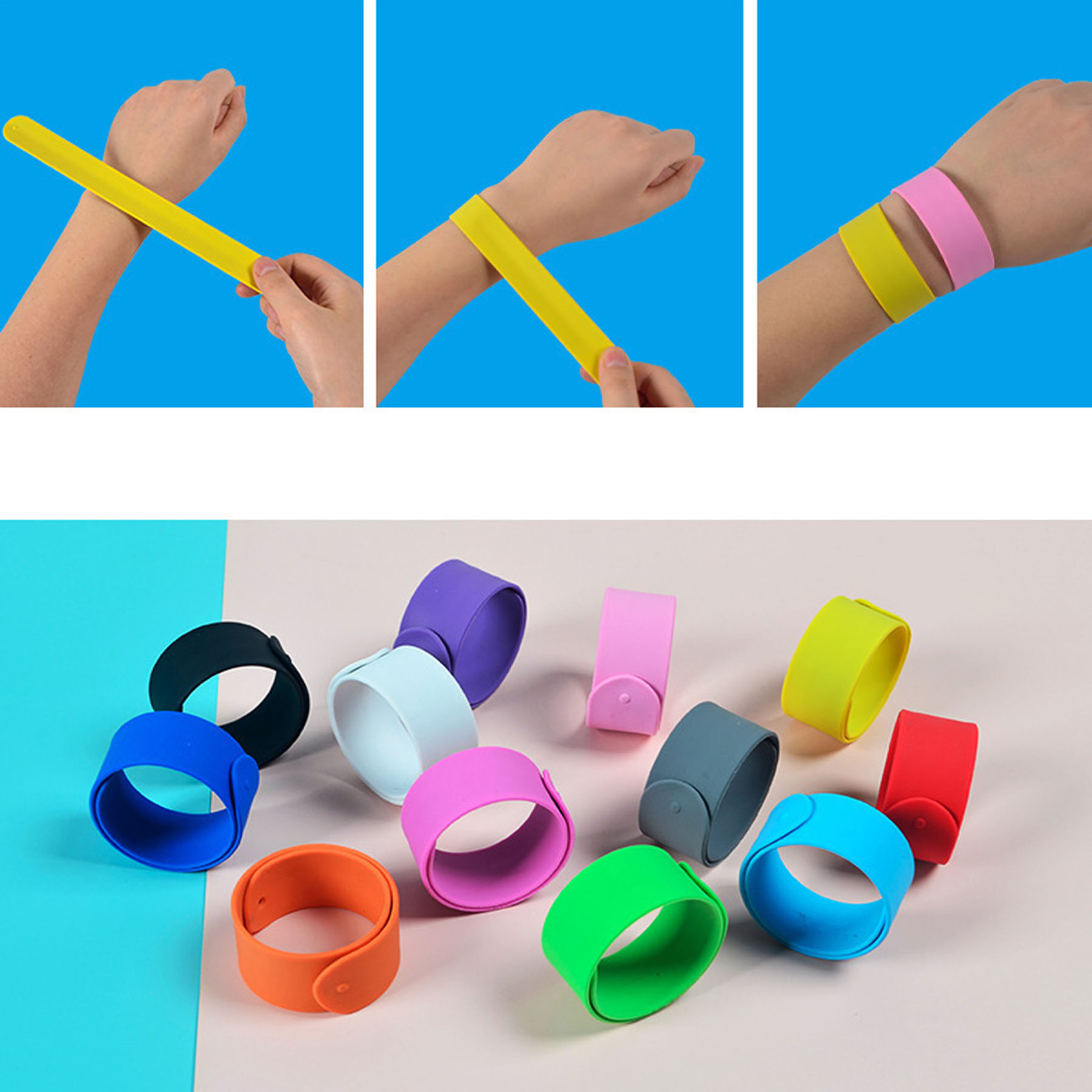 Silicone Slap Bracelets 2