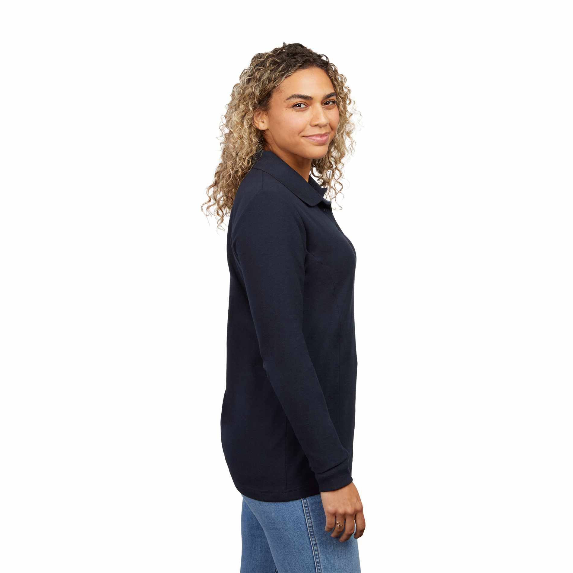 PALO Long Sleeve 100% Cotton Pique Polo - Women's 29