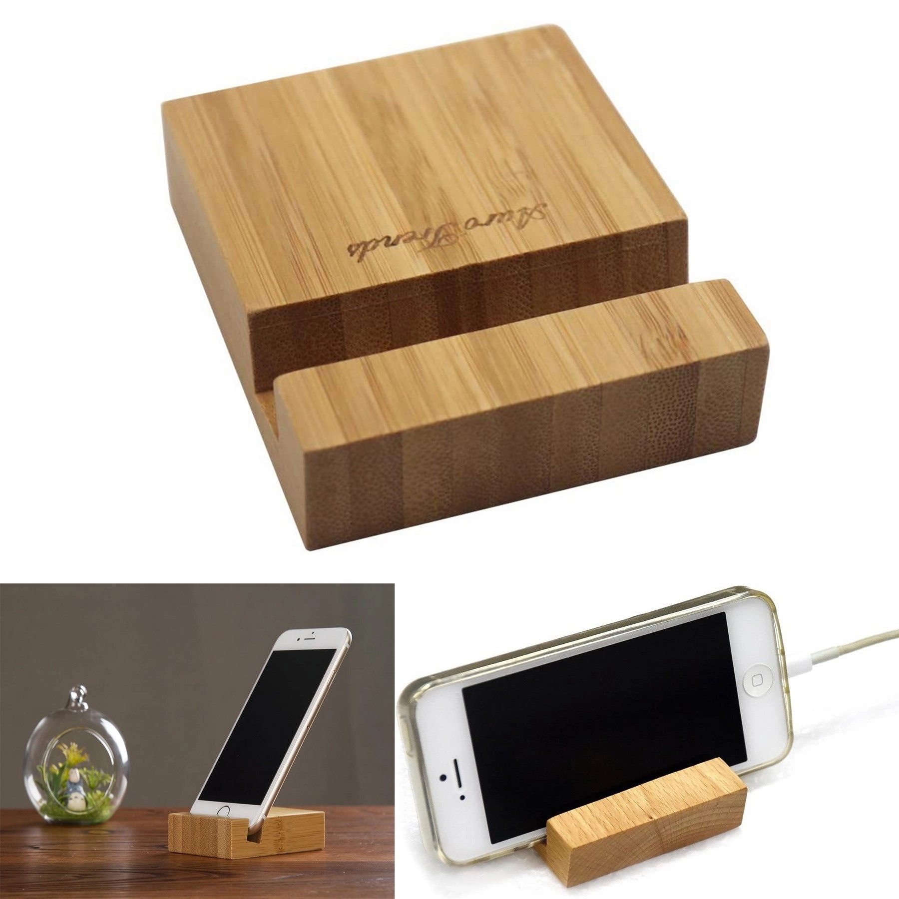 Bamboo Phone Stand Holder 5