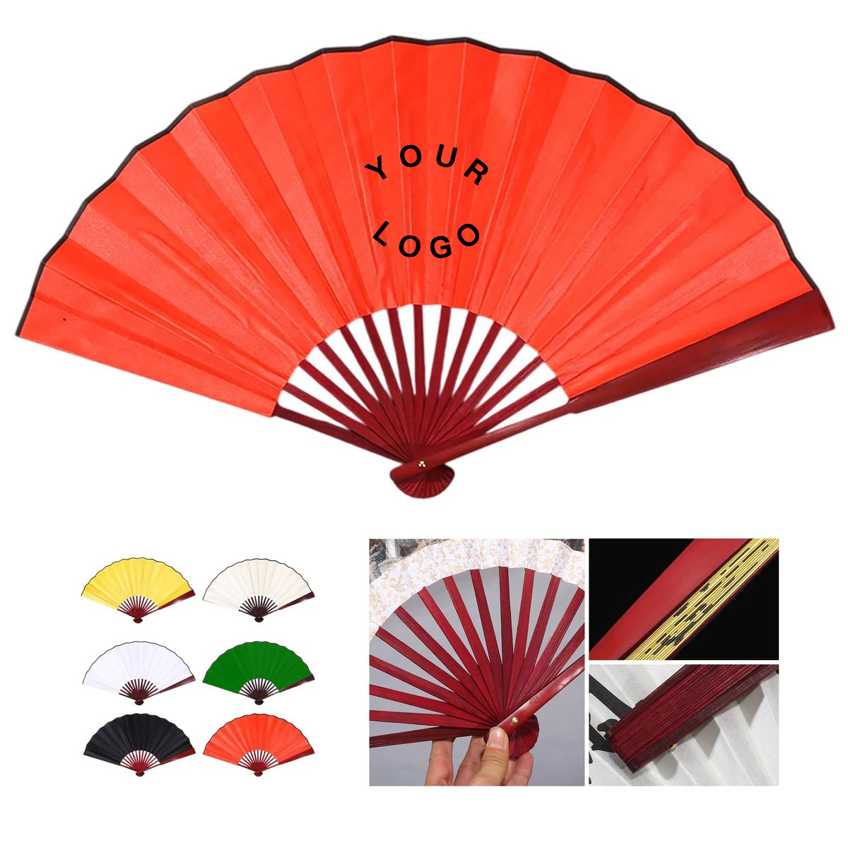Cloth Folding Fan for Weddings and Parties 1
