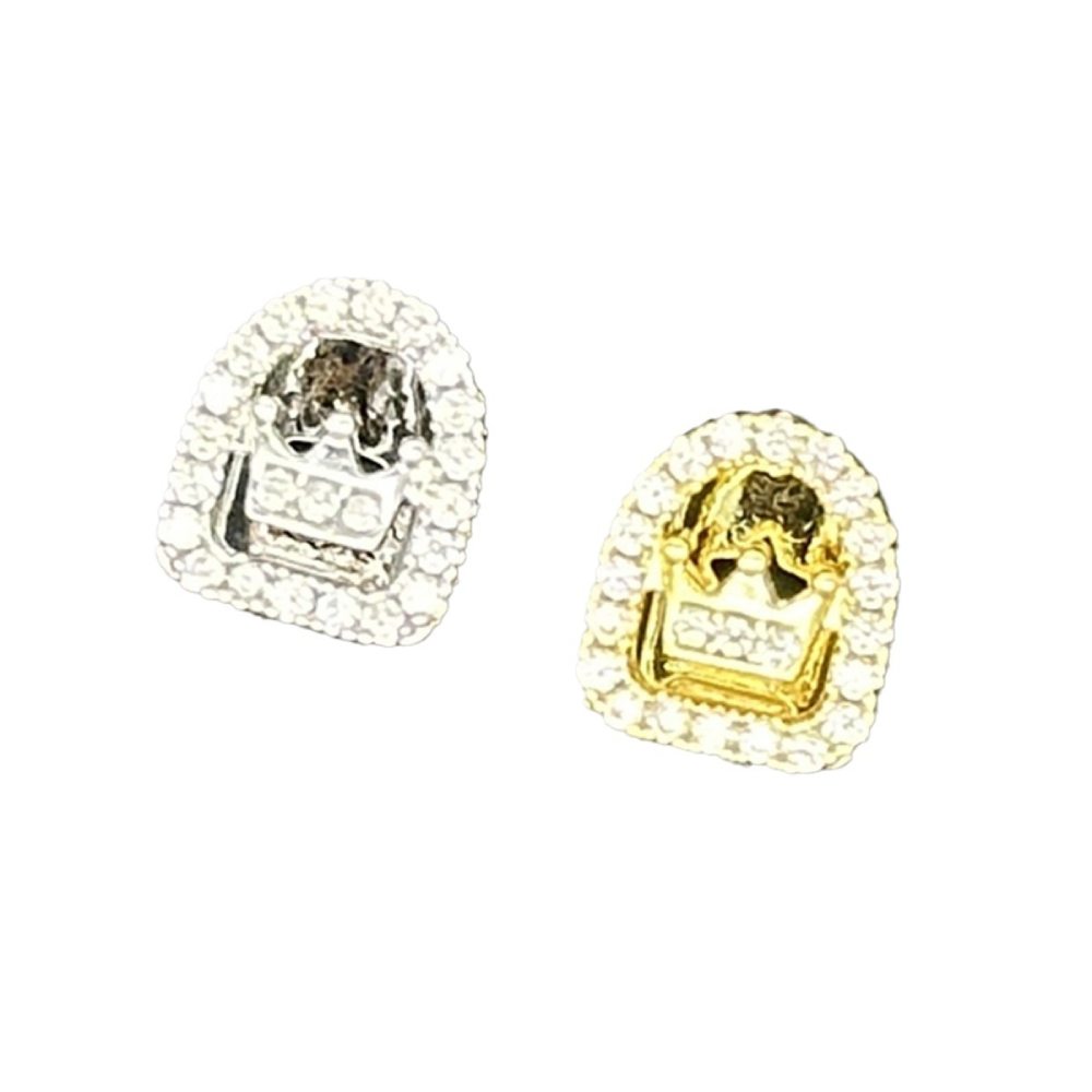 Hip hop Teeth Micro Inlaid Zircon Braces 3