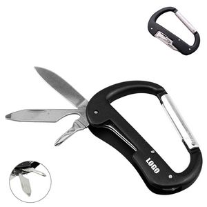 Multi Function Carabiner Knife Tool Kit 9
